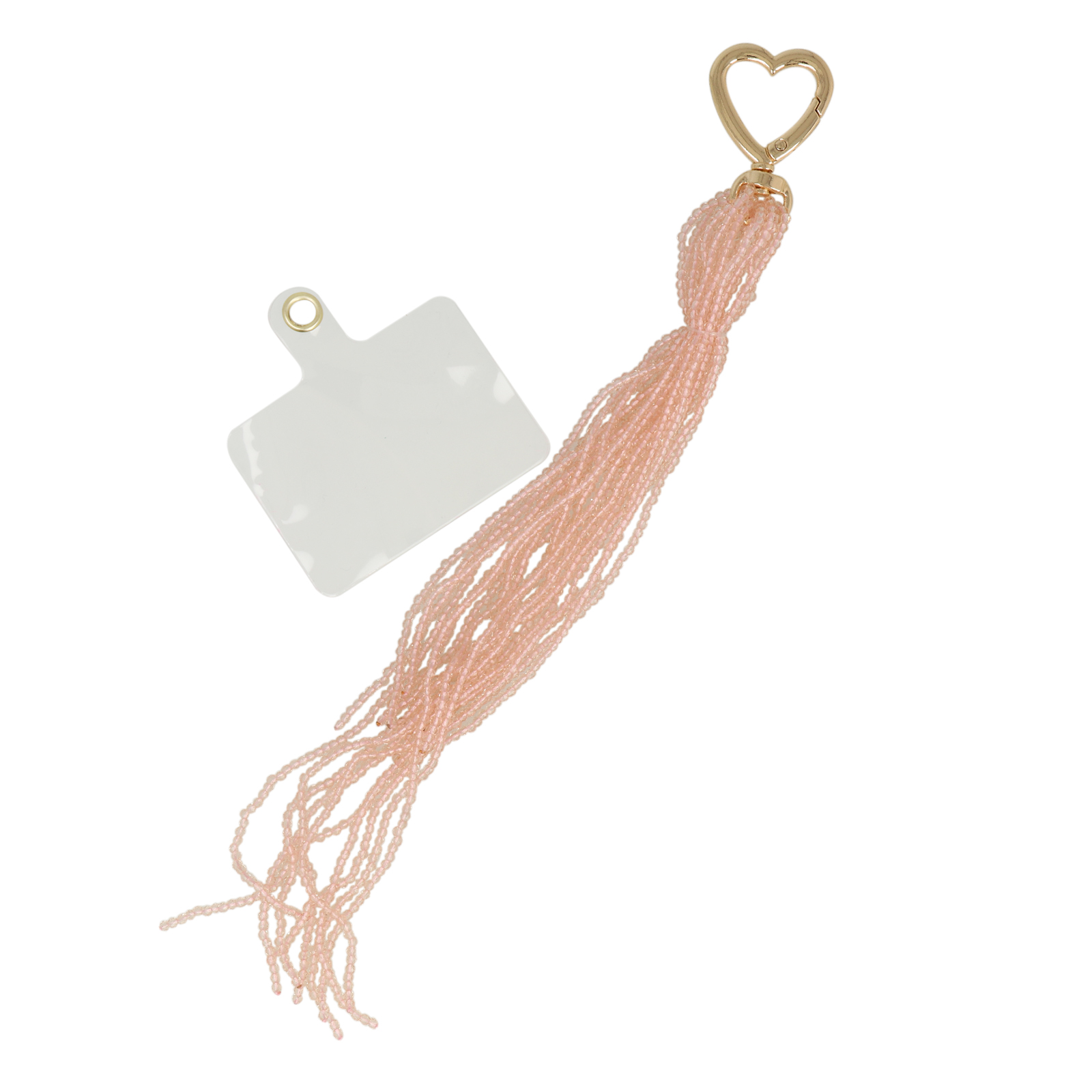 beaded bag charm - tassel rosaline 18cm | 1pc