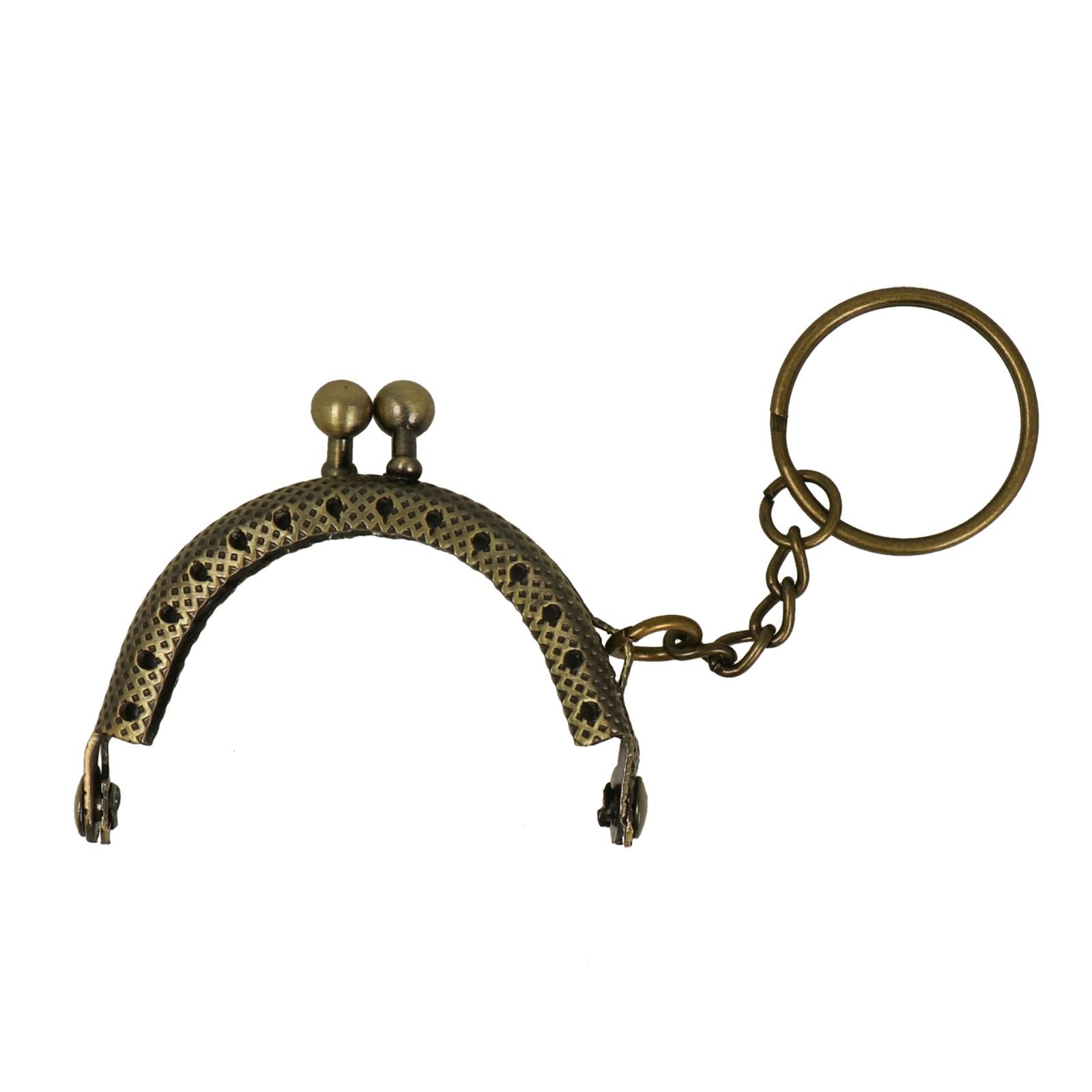 antique bronze clic clac key holder fastening 5x3,5cm | 1pc