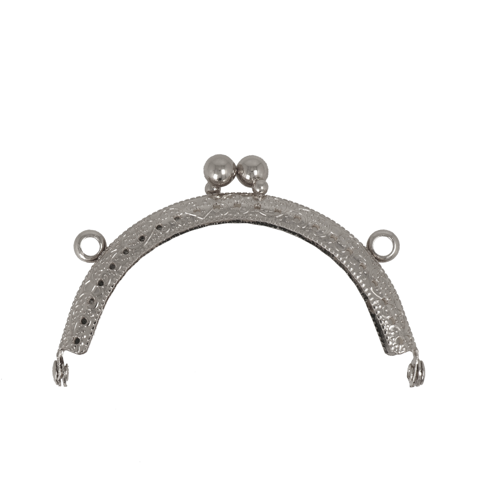 silver clic clac bag fastening 8,5x5cm | 1pc