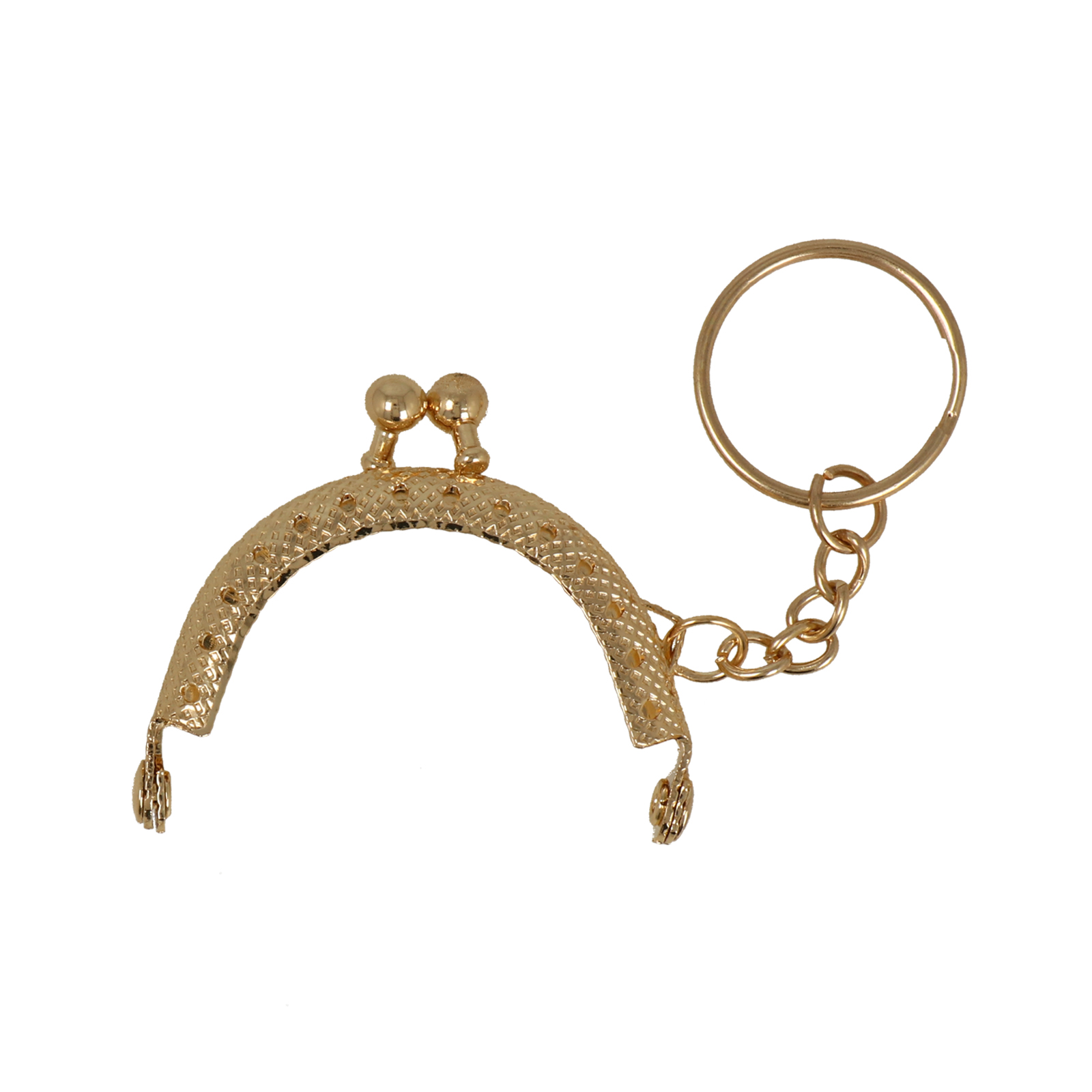 gold clic clac key holder fastening 5x3,5cm | 1pc
