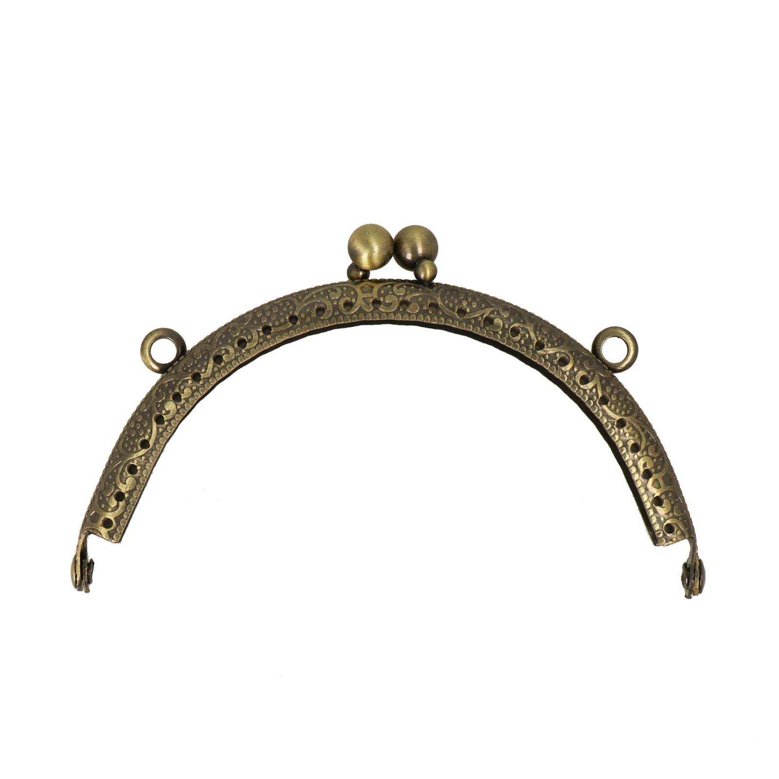 antique bronze clic clac bag fastening 10,5x5cm | 1pc