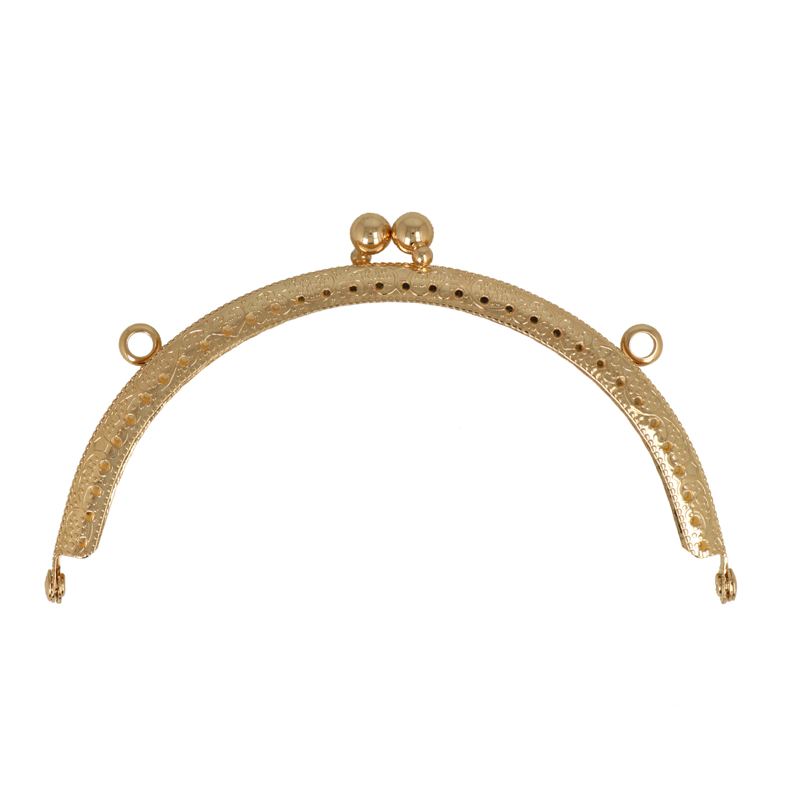 gold clic clac bag fastening 12,5x5cm | 1pc