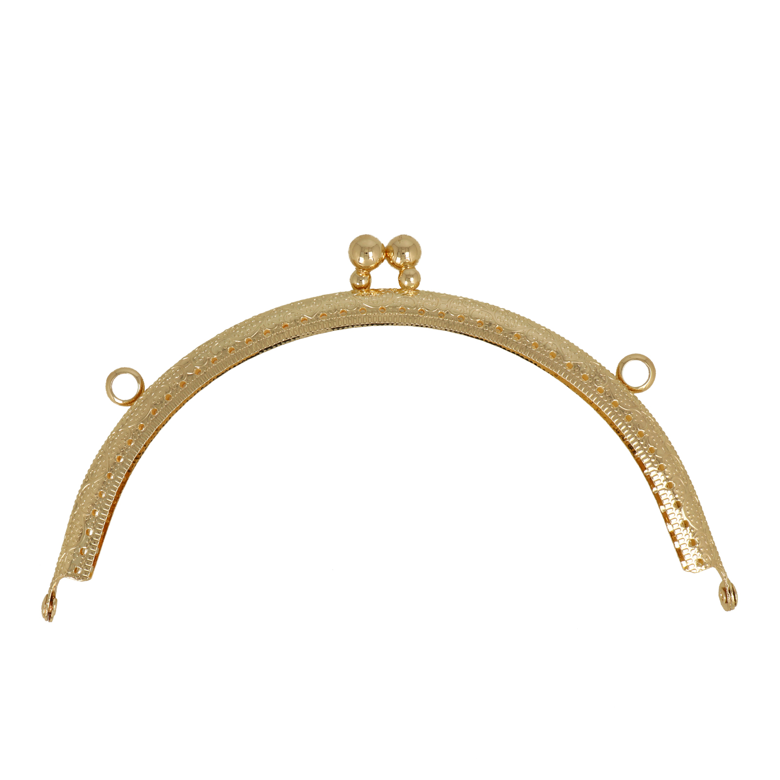 gold clic clac bag fastening 12,5x5cm | 1pc