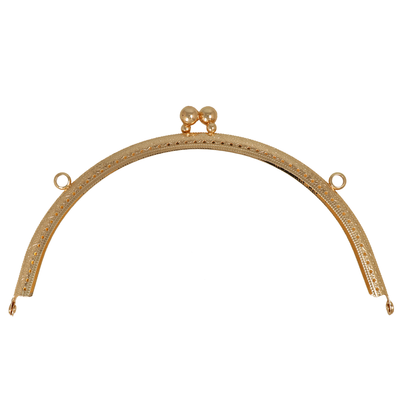 gold clic clac bag fastening 20,5x9cm | 1pc