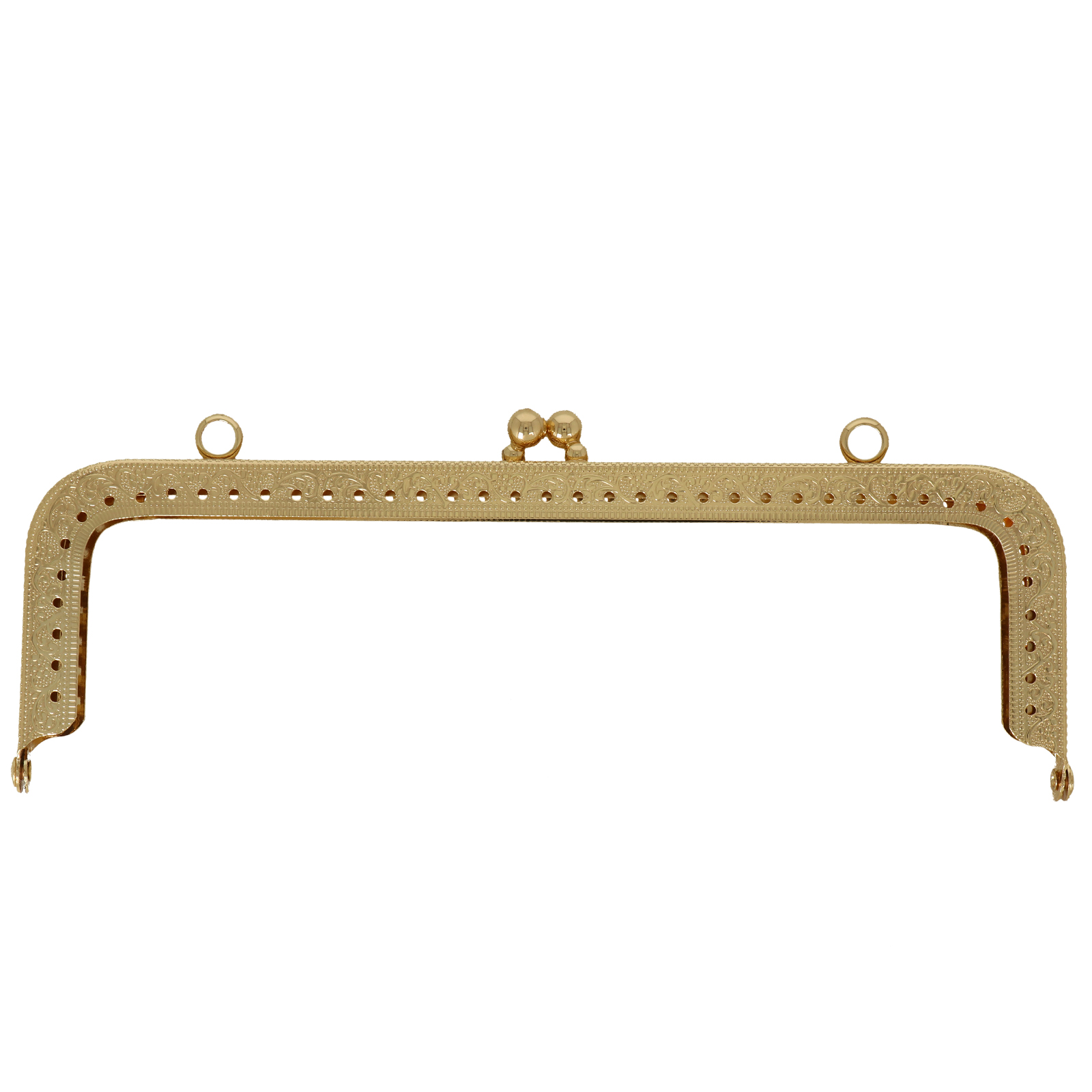 gold clic clac bag fastening 20x6cm | 1pc