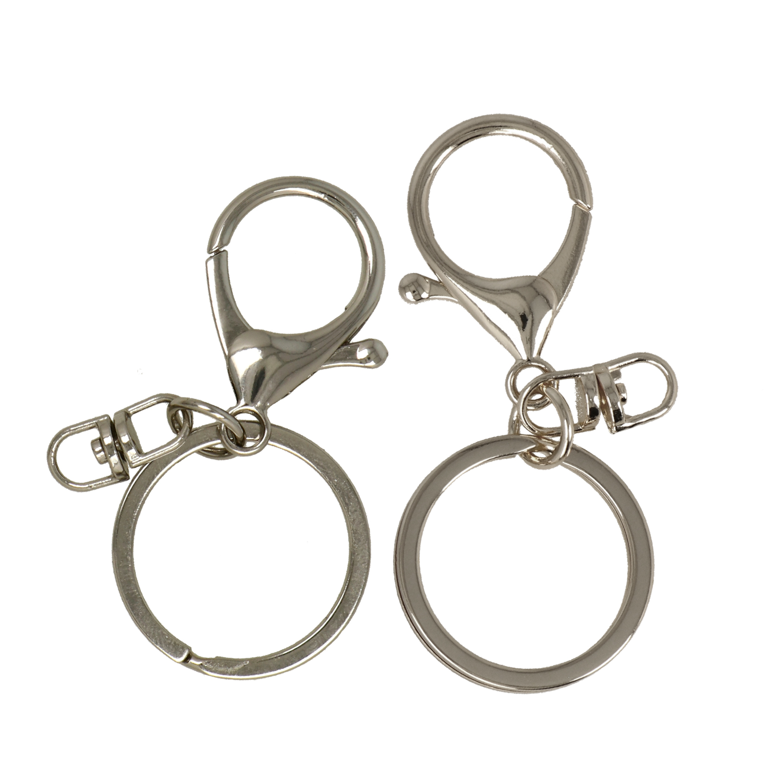 silver plated keyring 65mm | 2pc