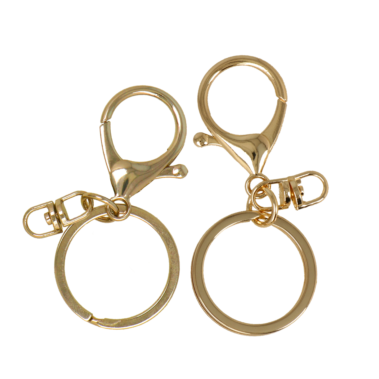 gold plated keyring 65mm | 2pc