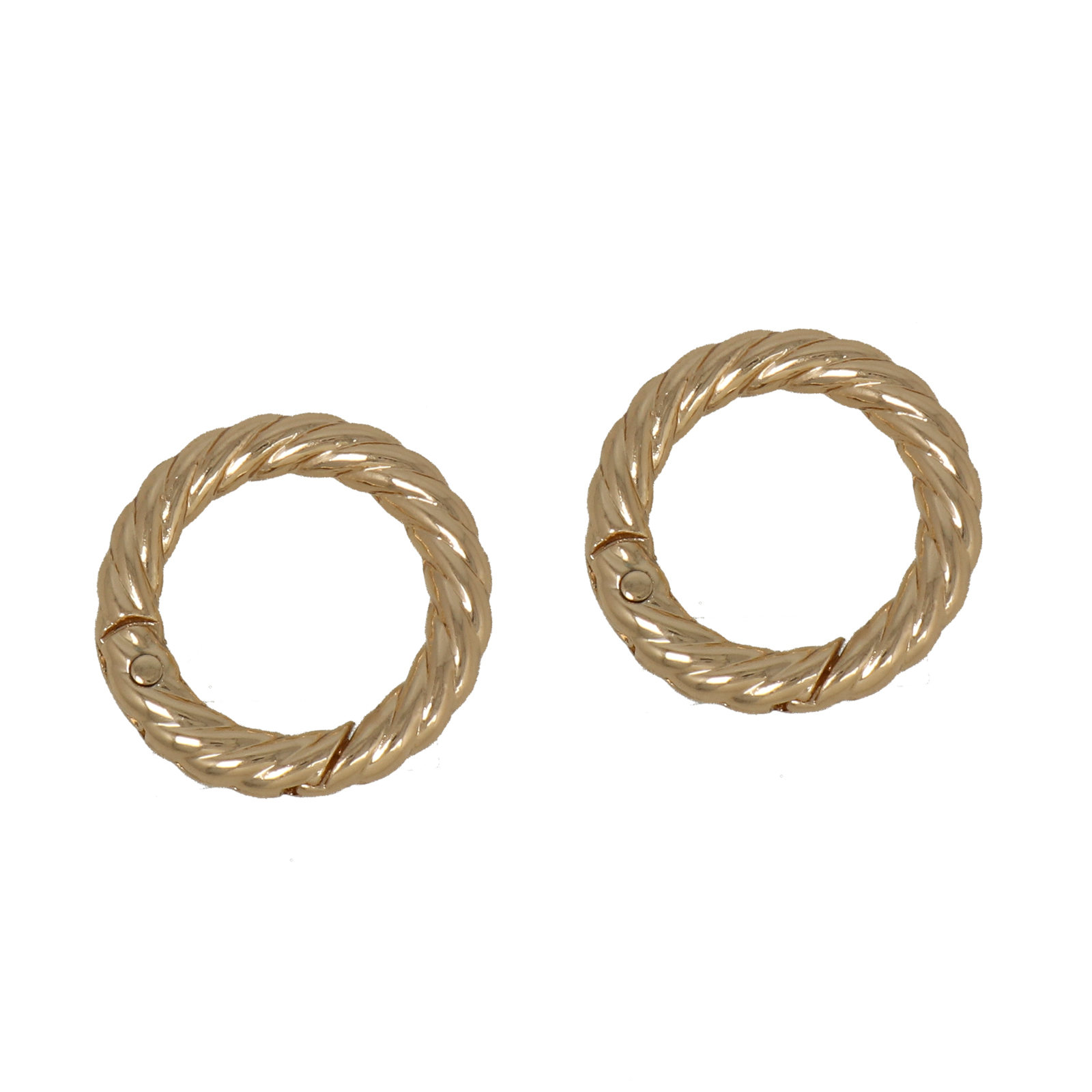 diy bag gold carabiner round 29mm | 2pc