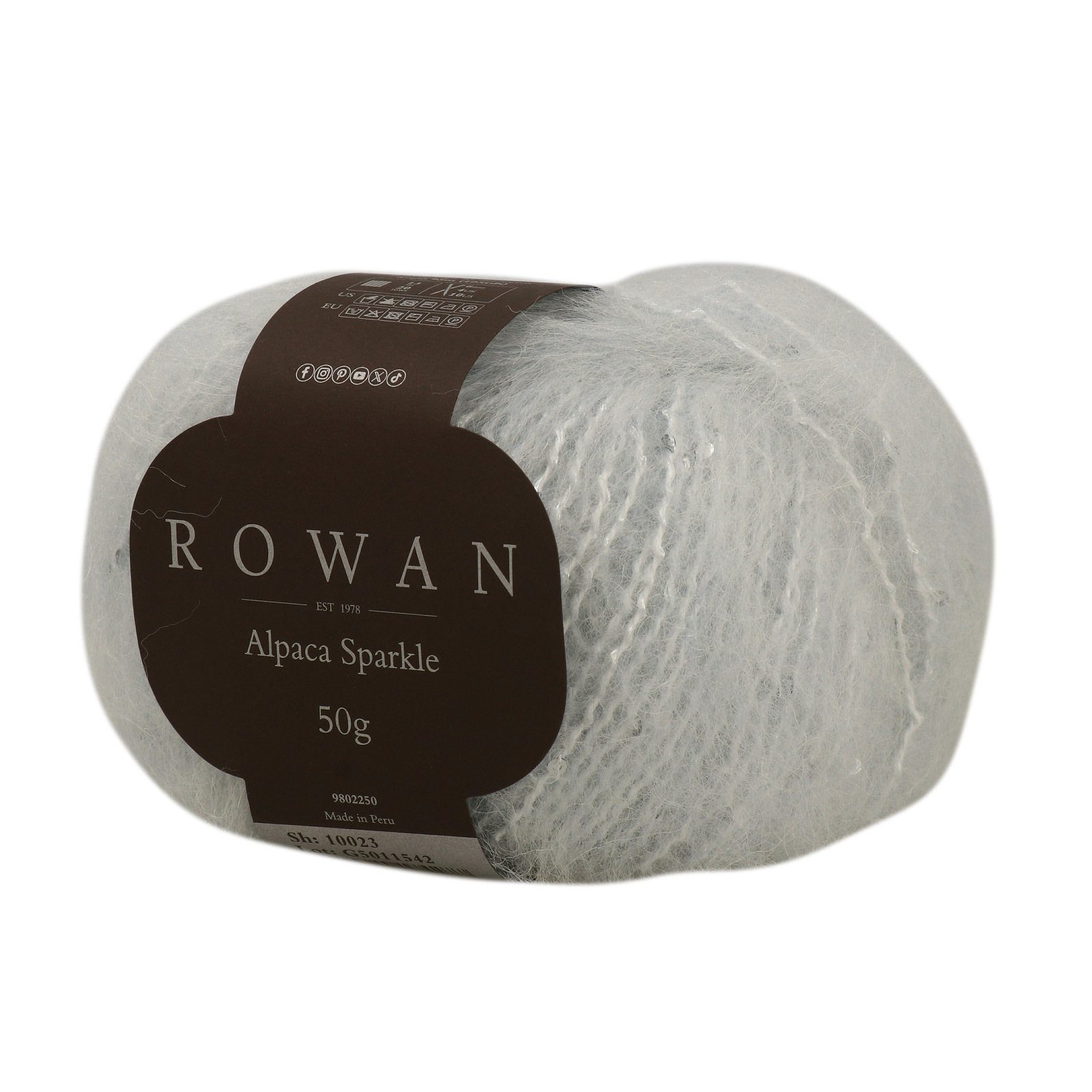 alpaca sparkle rowan - artic (10023) - 50gr (95mt) | 1pc
