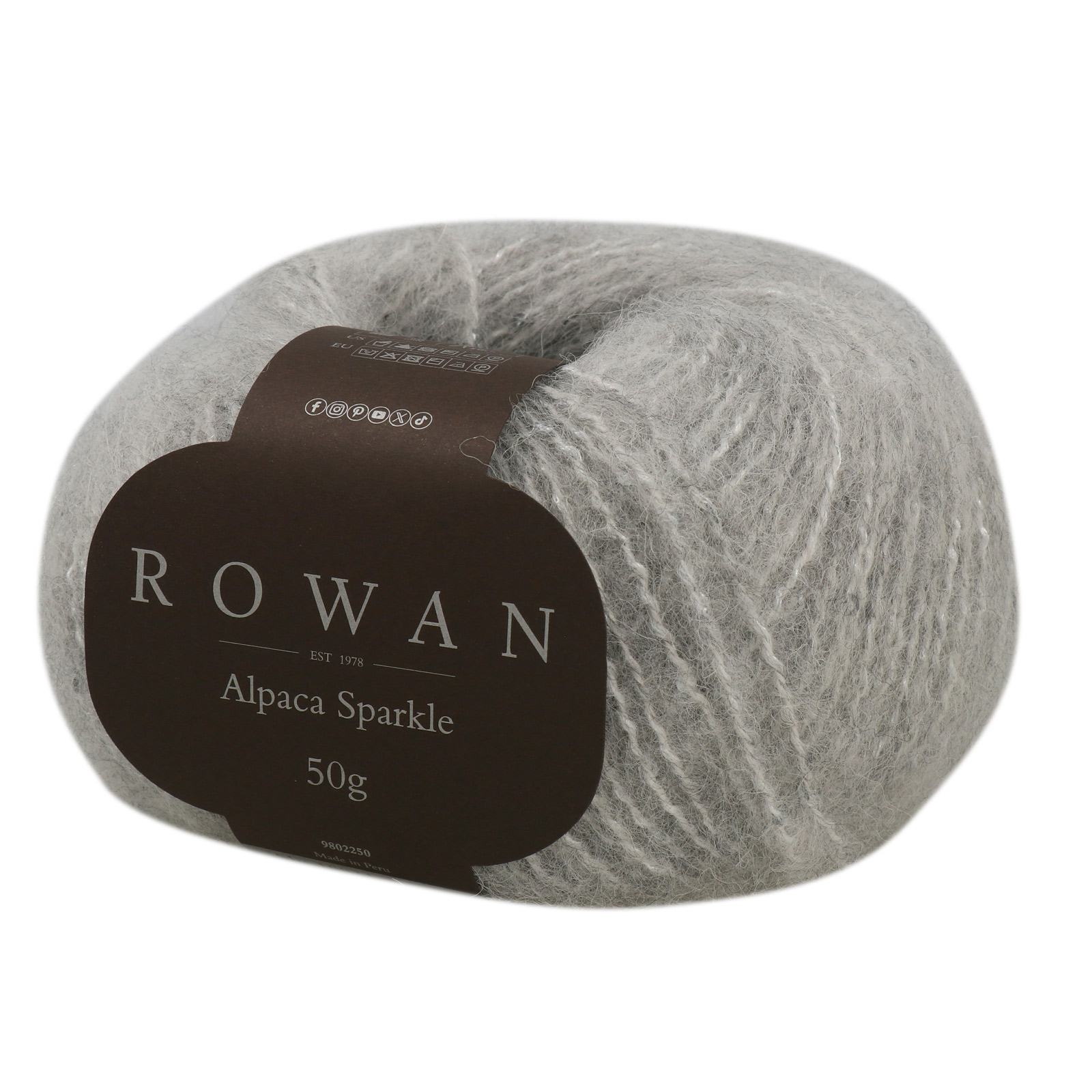 alpaca sparkle rowan - silver (10024) - 50gr (95mt) | 1st