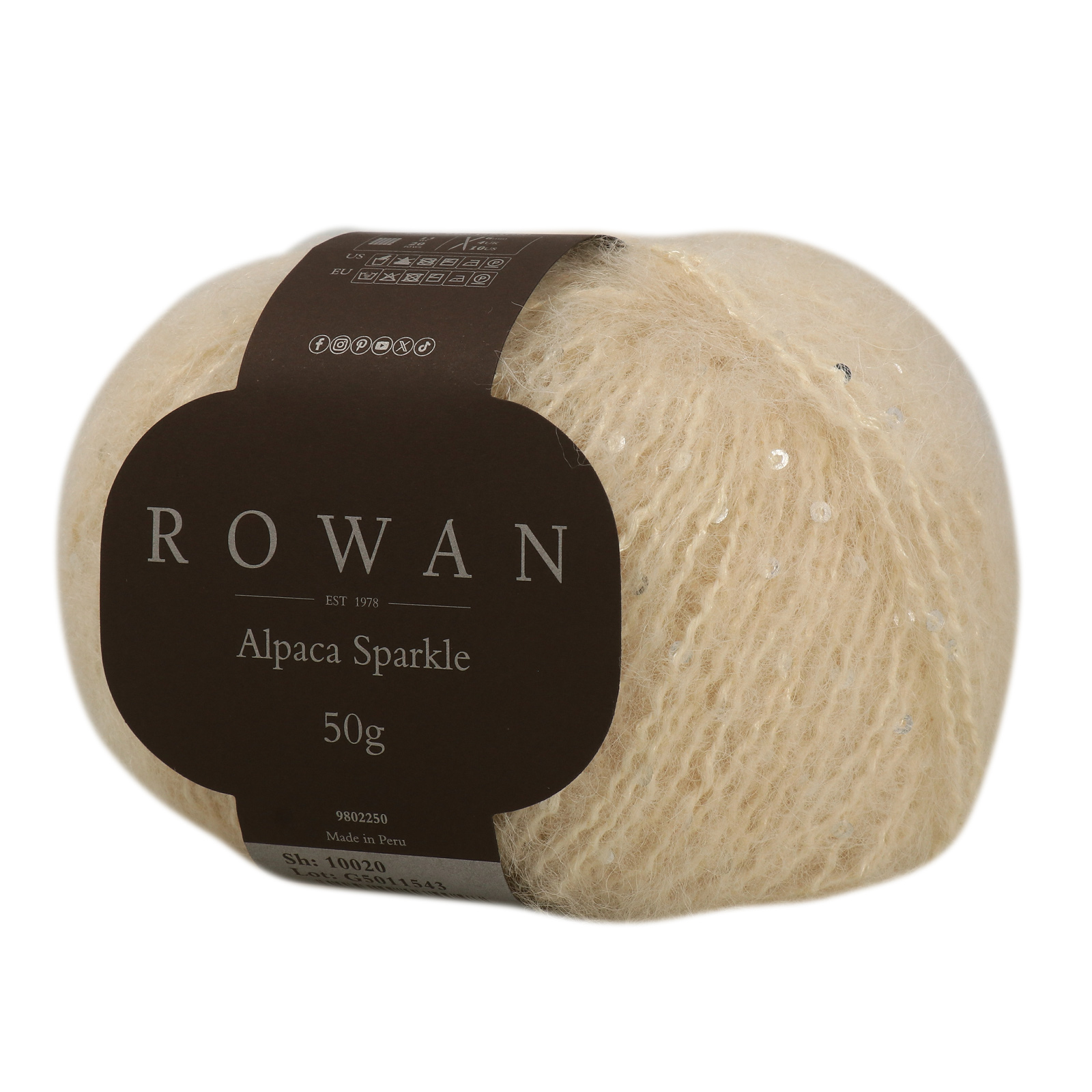 alpaca sparkle rowan - almond (10020) - 50gr (95mt) | 1pc