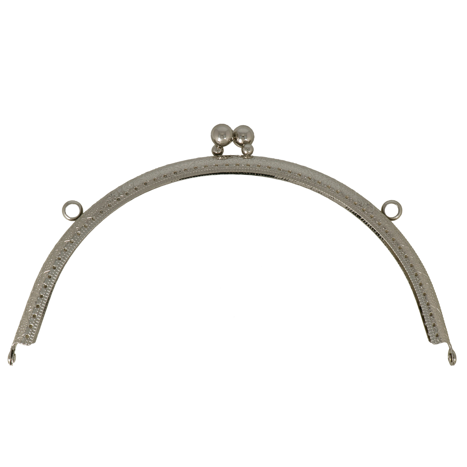 silver clic clac bag fastening 20,5x9cm | 1pc