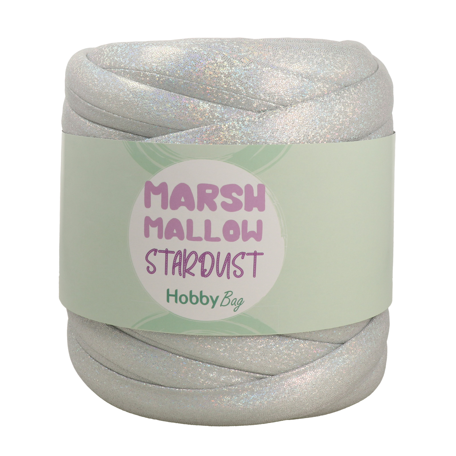 hobbybag marshmallow stardust - white - 500gr (31mt) | 1pc