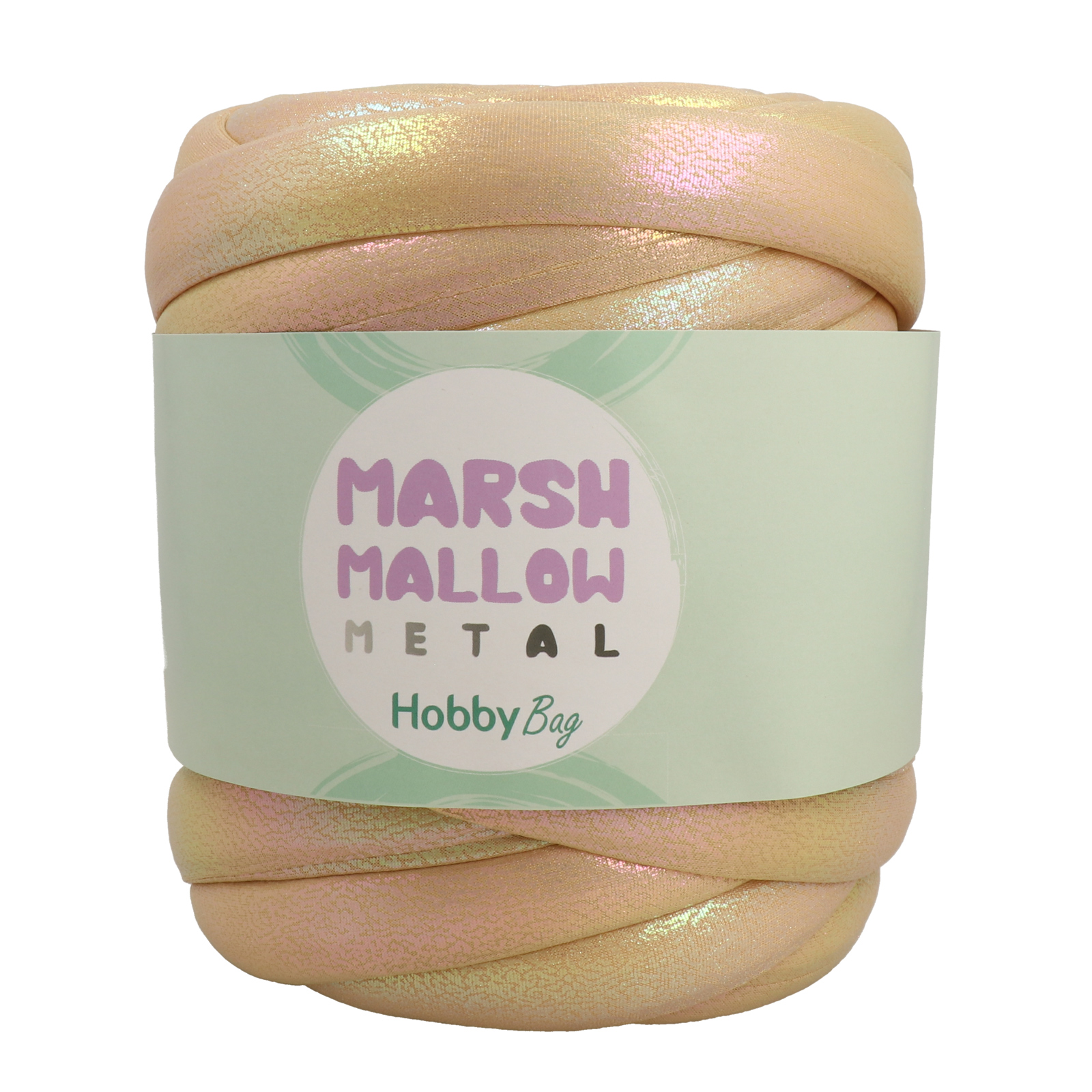 hobbybag marshmallow metal - beige iris - 500gr (25mt) | 1st