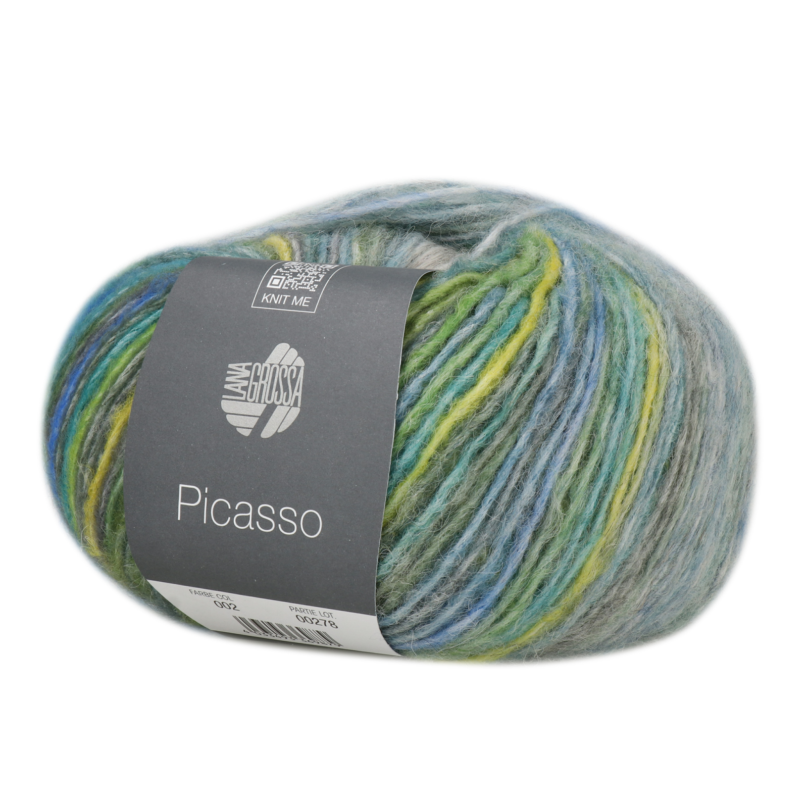picasso lana grossa - blue/green/lime/grey (002) - 50gr (210mt) | 1pc