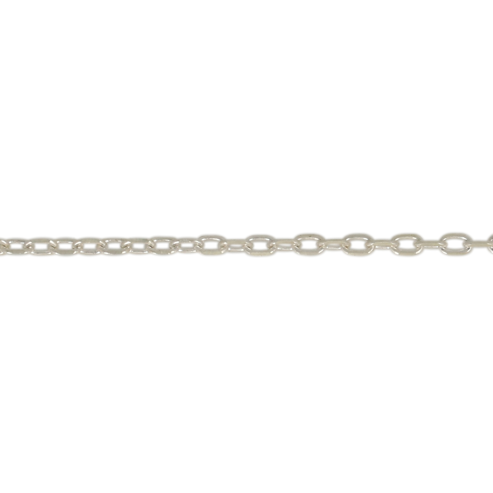 sterling silver diamond cut cable chain 2x1,3mm | 50cm