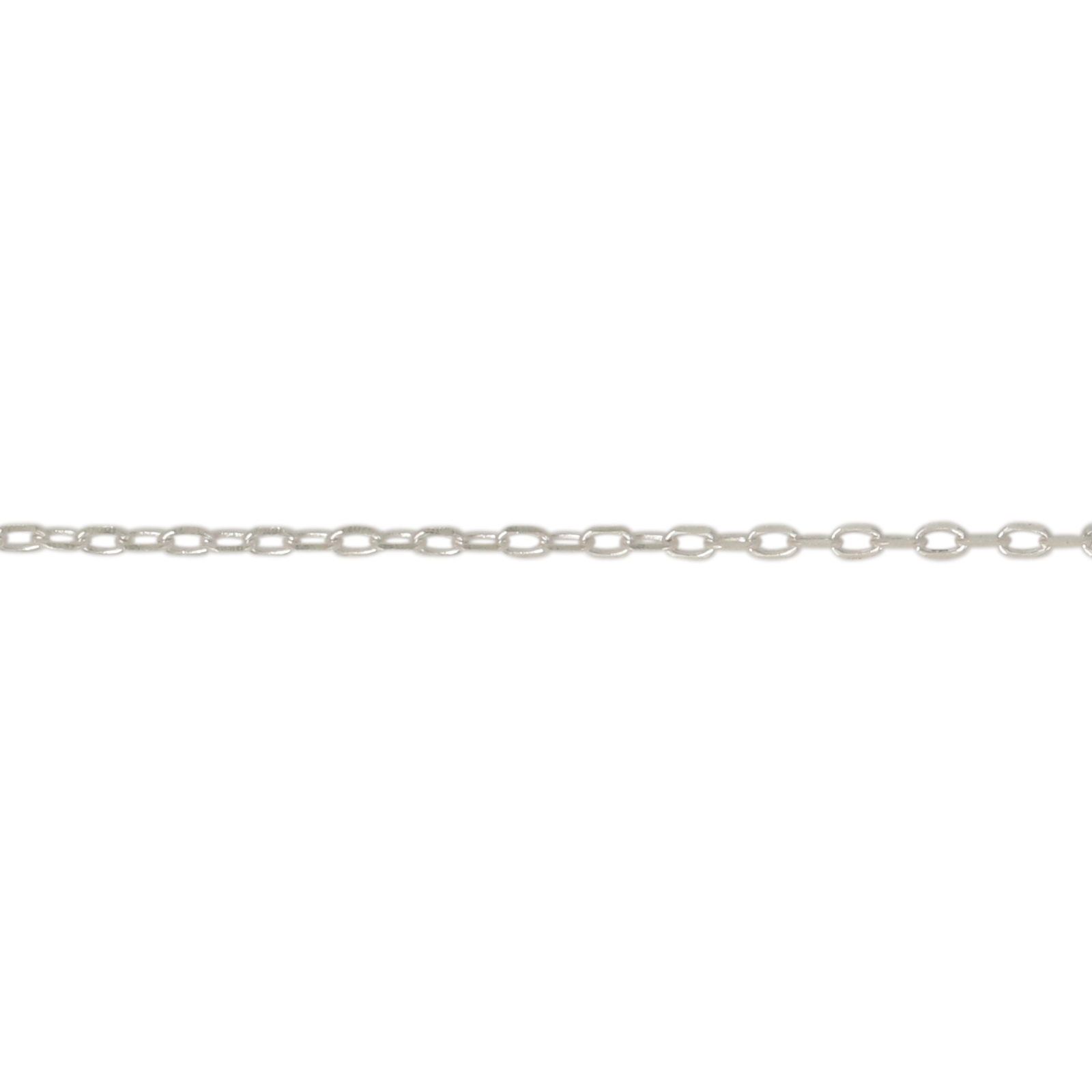 sterling silver diamond cut cable chain 1,5x0,9mm | 1mt