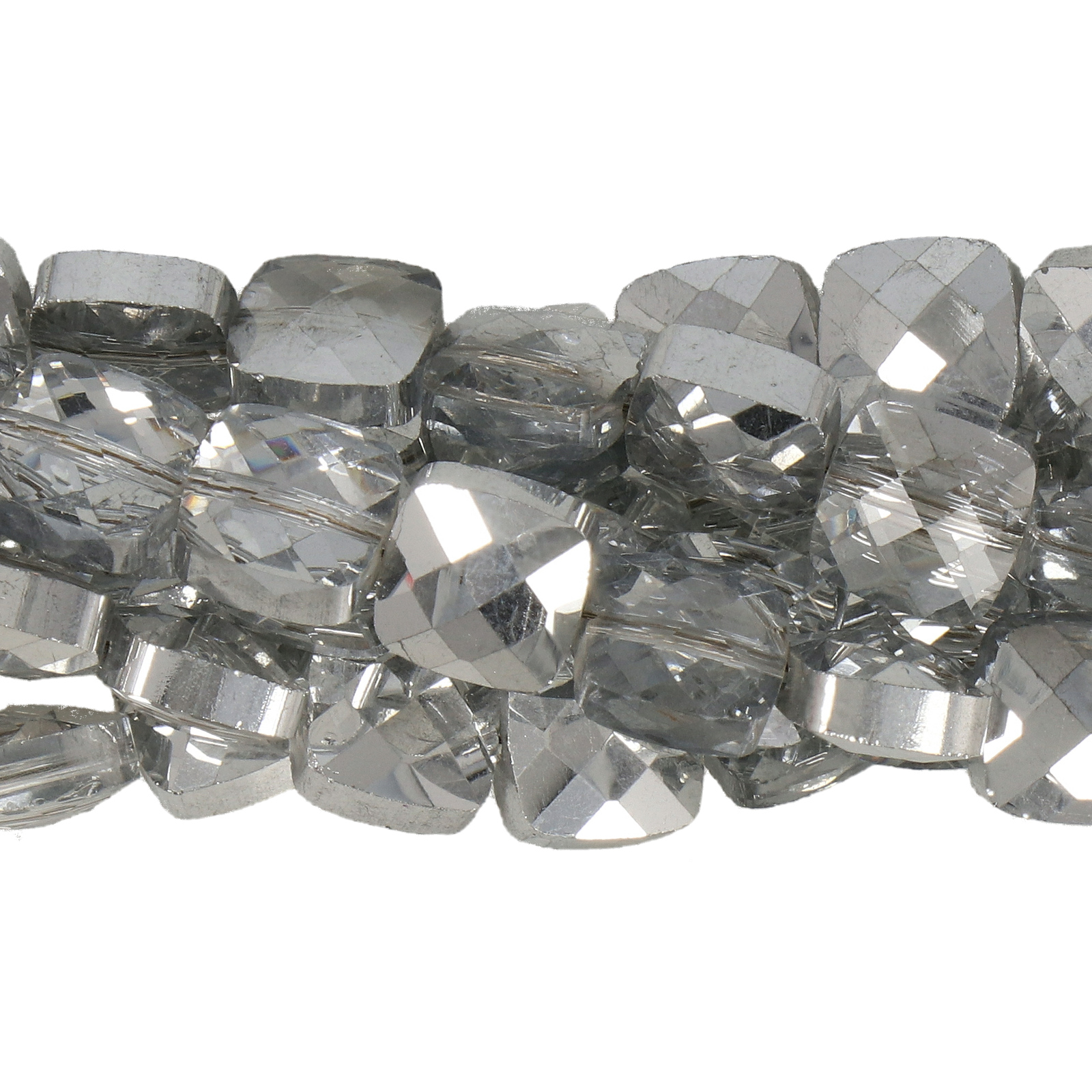 crystal labrador chinese crystal faceted sqaure 8mm | 20pc