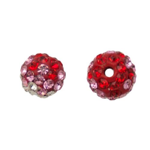 pavé runde perlen light siam multicolor 6mm | 1st