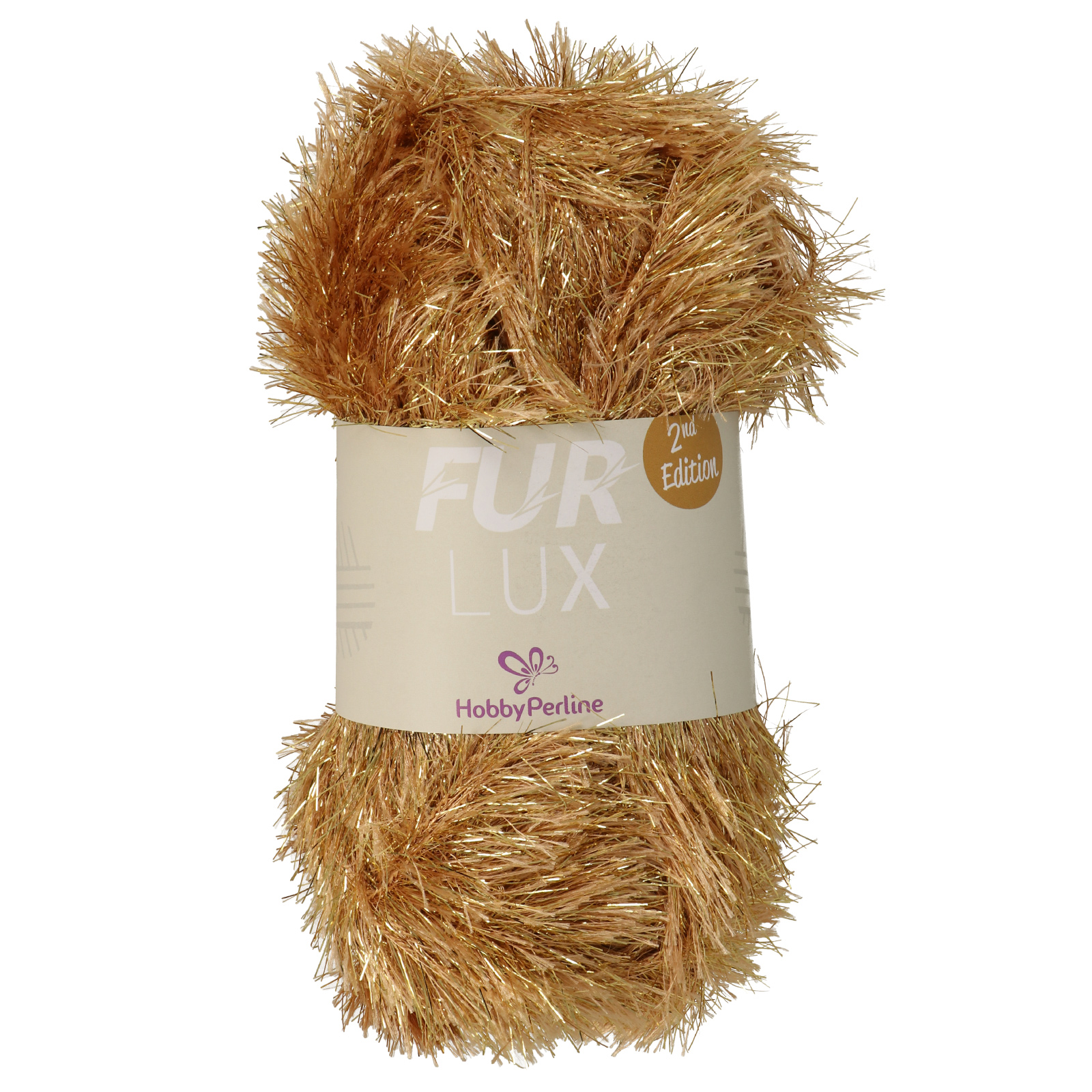 hobbyperline fur lux 2nd edition - beige lurex - 100gr (160mt) | 1pc