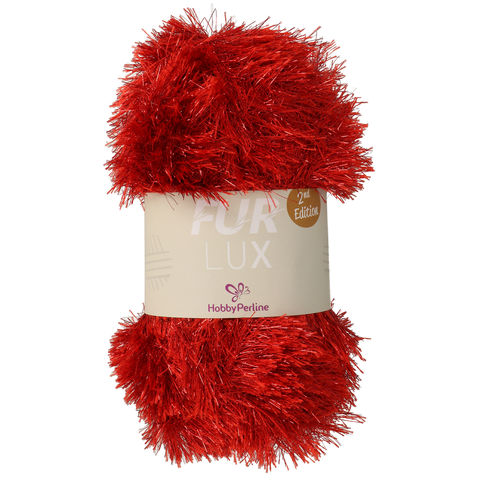 hobbyperline fur lux 2nd edition - rot lurex - 100gr (160mt) | 1st