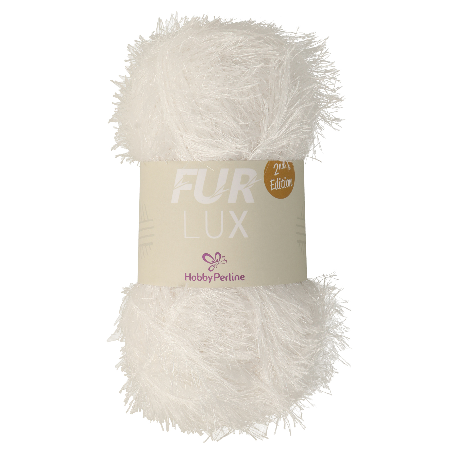 hobbyperline fur lux 2nd edition - white lurex - 100gr (160mt) | 1pc