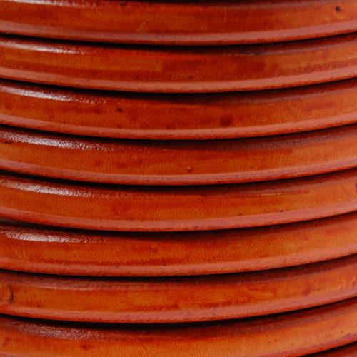 regaliz leather - orange 10x6mm | 20cm