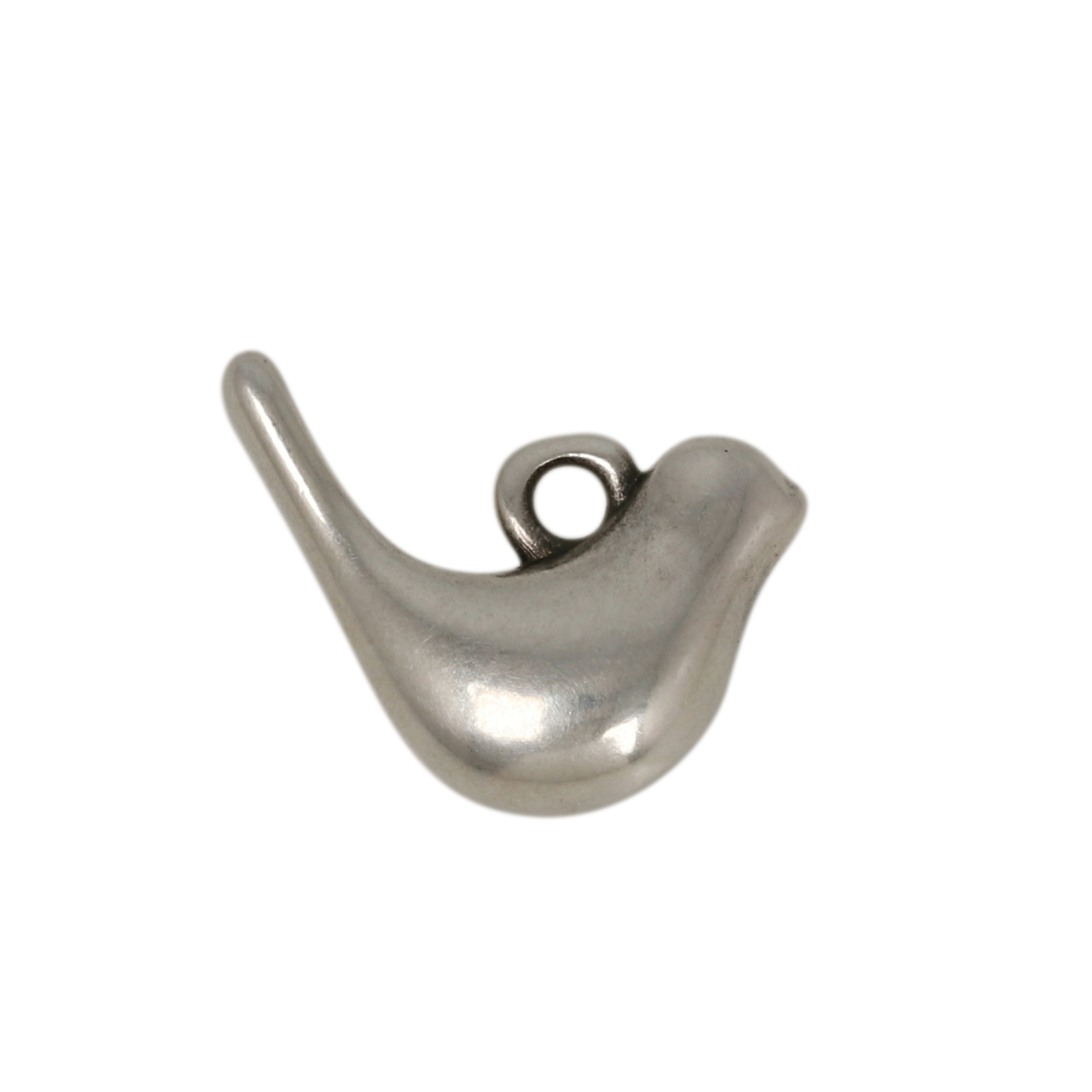antique silver plated bird pendant 17x11mm | 2pc
