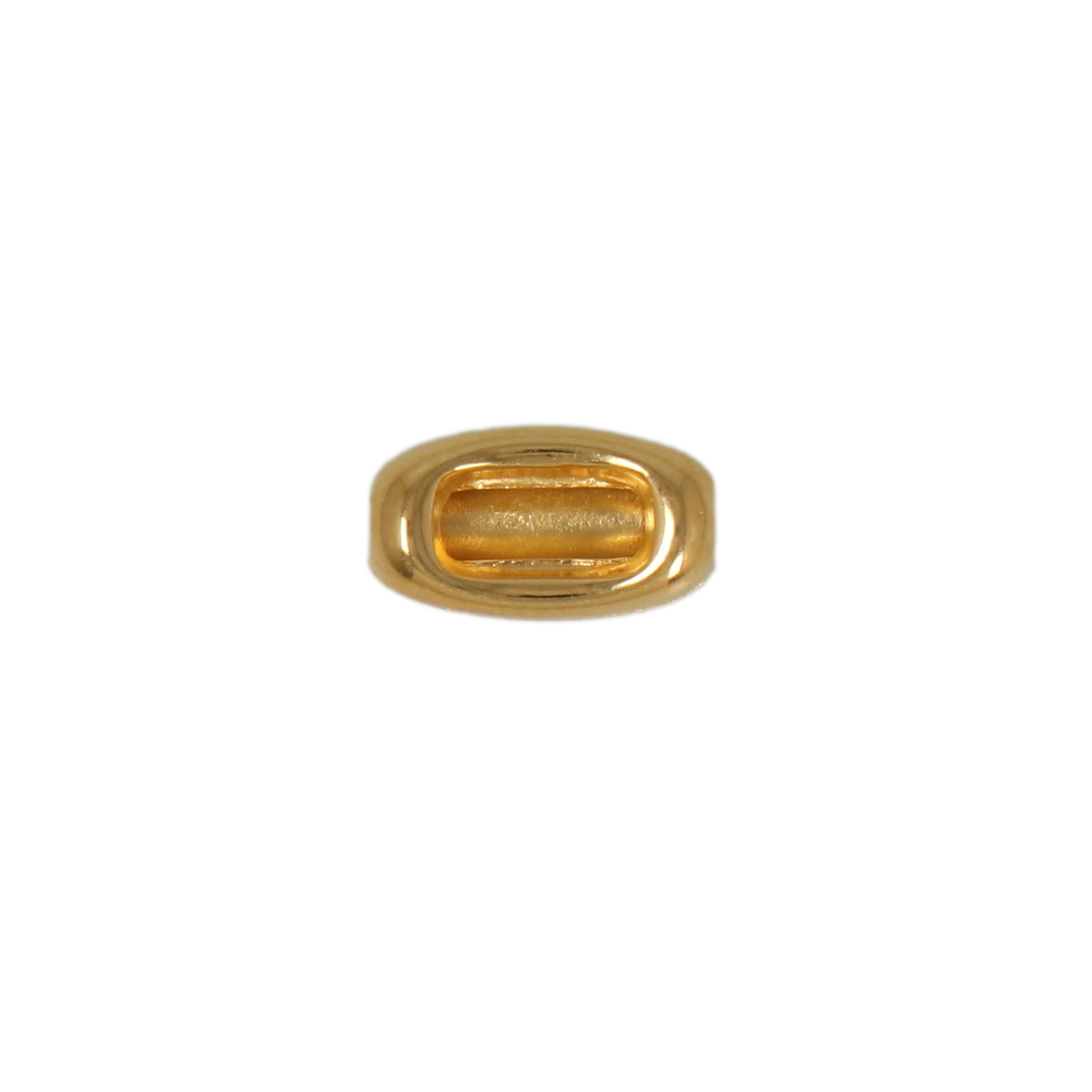 oval metallperlen vergoldet 11x6mm | 2st