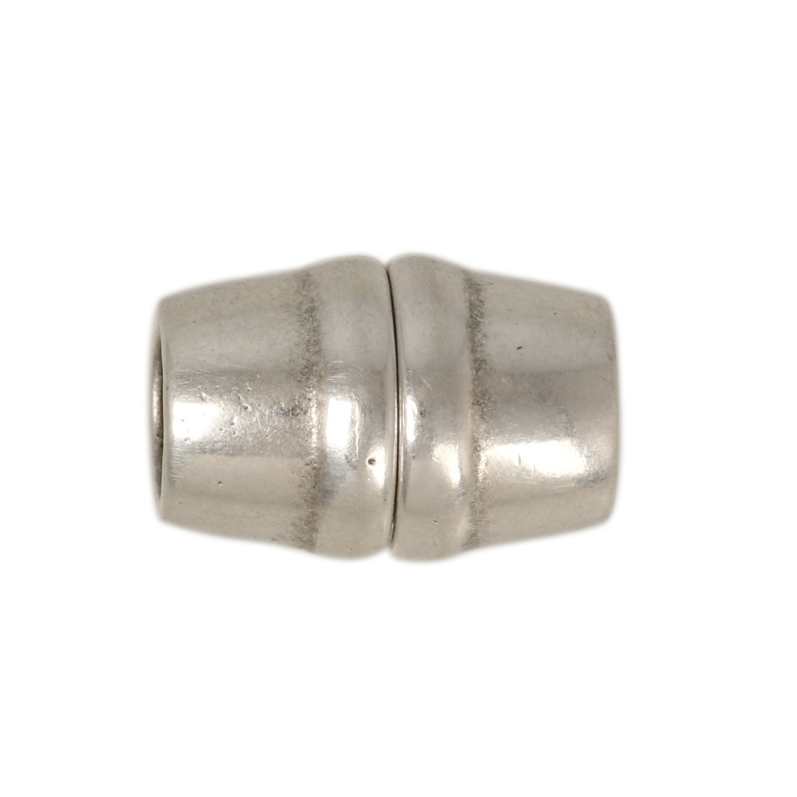 antique silver plated magnetic clasp with ends 16x10mm (width 6mm) | 1pc