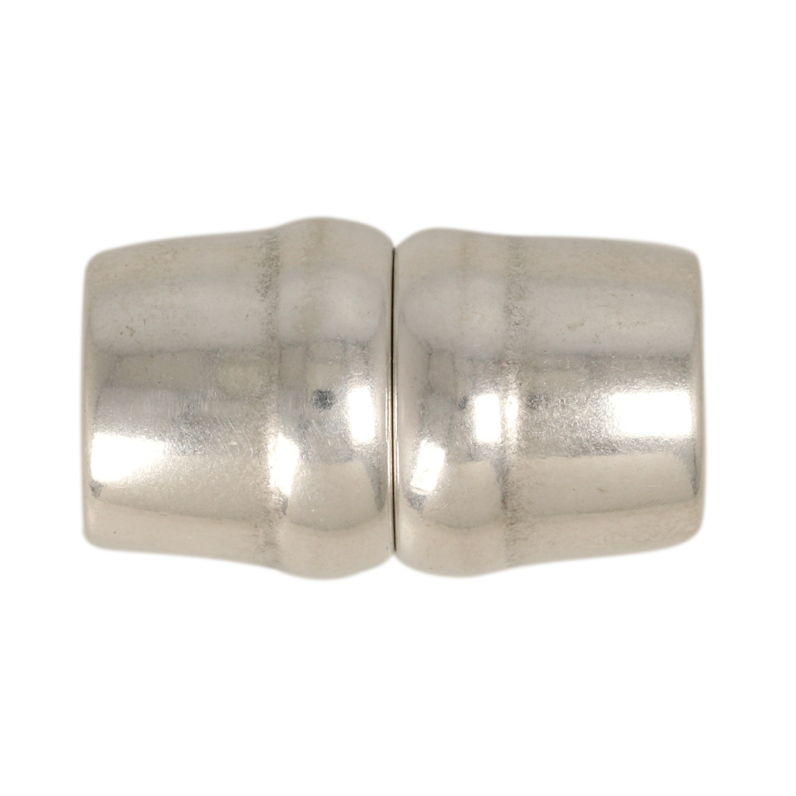 antique silver plated magnetic clasp with ends 27x15mm (width 6mm) | 1pc