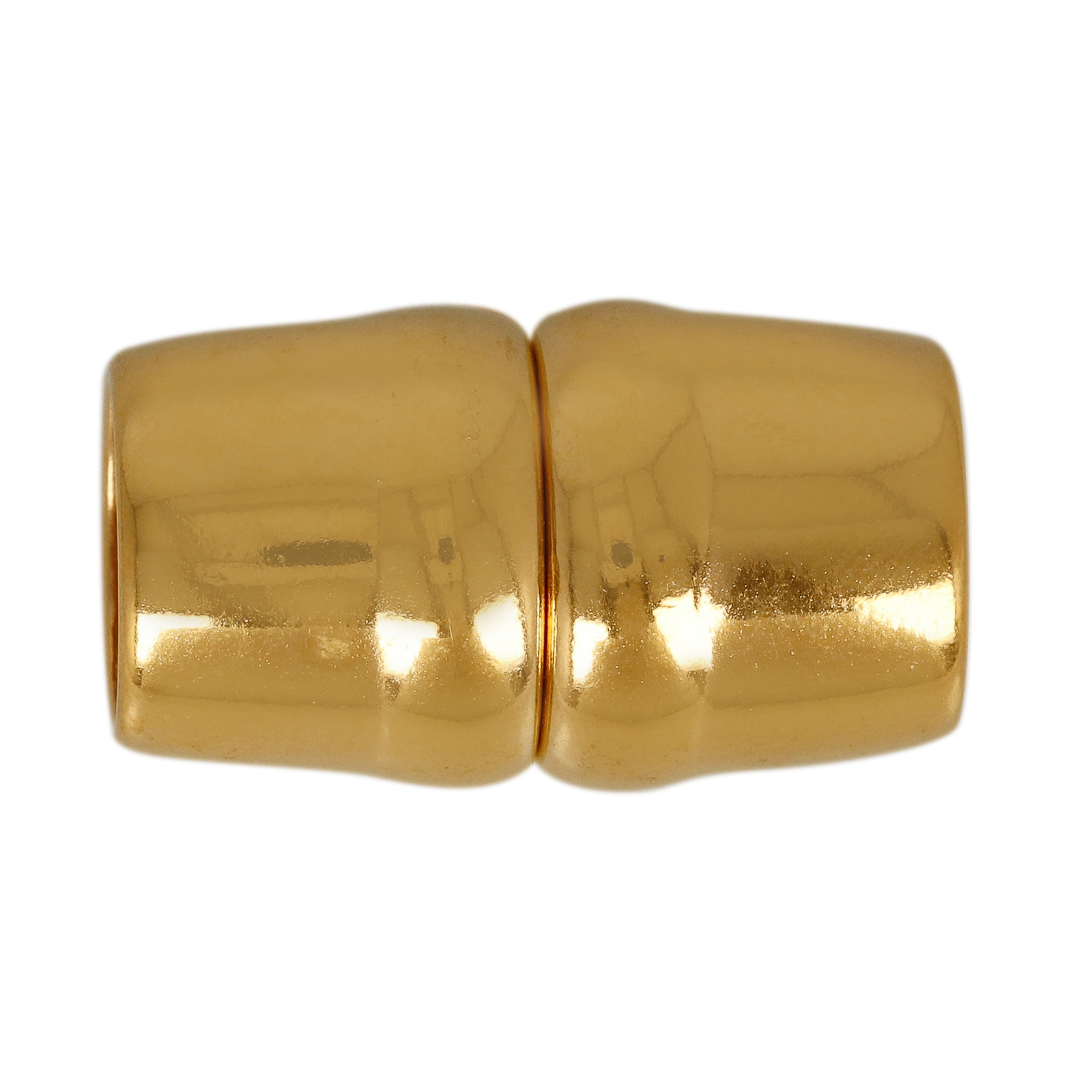 gold plated magnetic clasp with ends 27x15mm (width 6mm) | 1pc