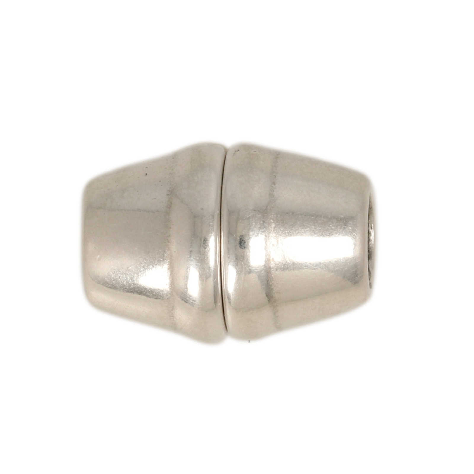 antique silver plated magnetic clasp with ends 16x10mm (width 5mm) | 1pc