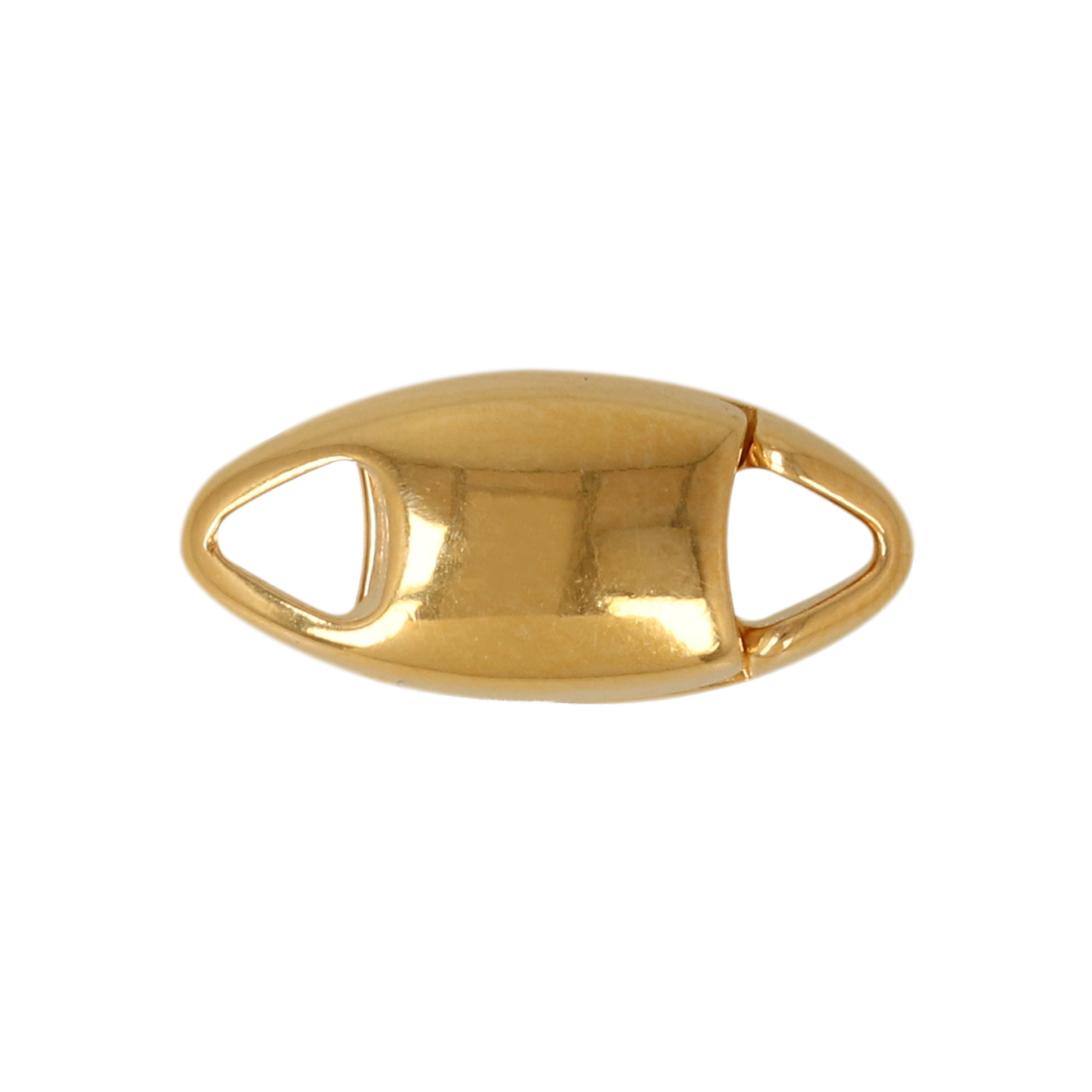 gold plated magnetic clasp navette 16x7mm | 1pc
