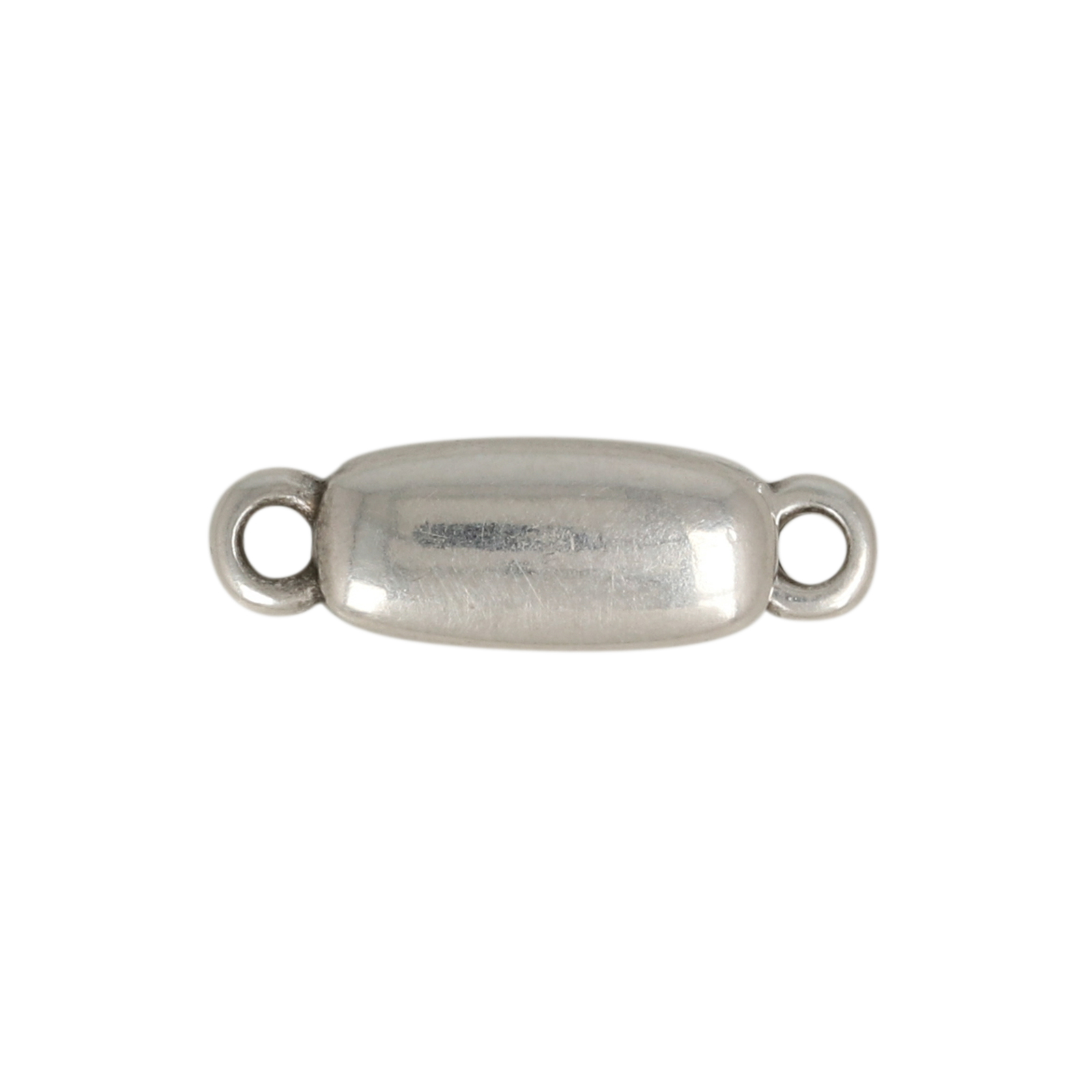 antique silver plated magnetic clasp rectangle 12x6mm | 1pc