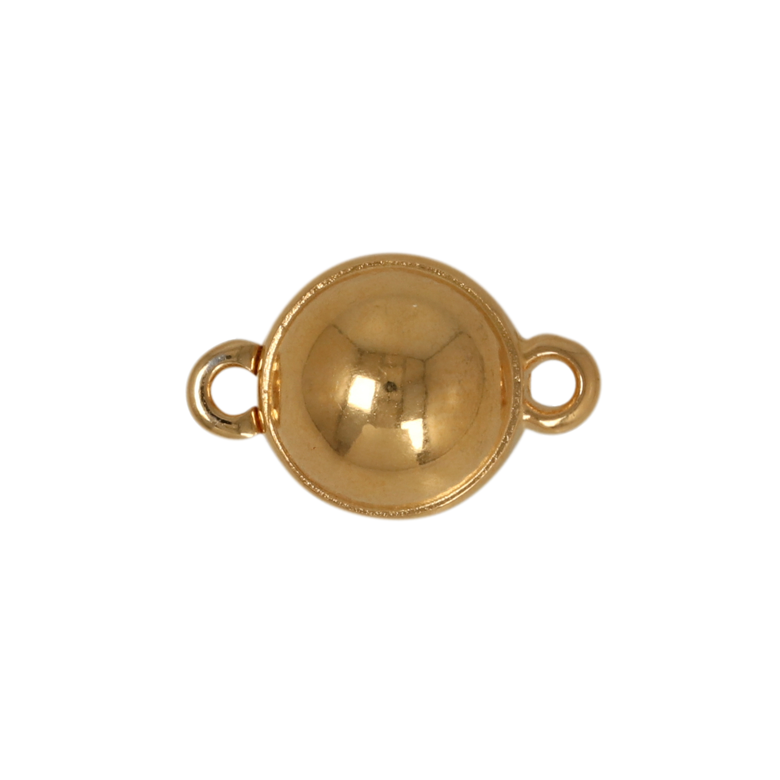 antique silver plated magnetic clasp ball 10mm | 1pc