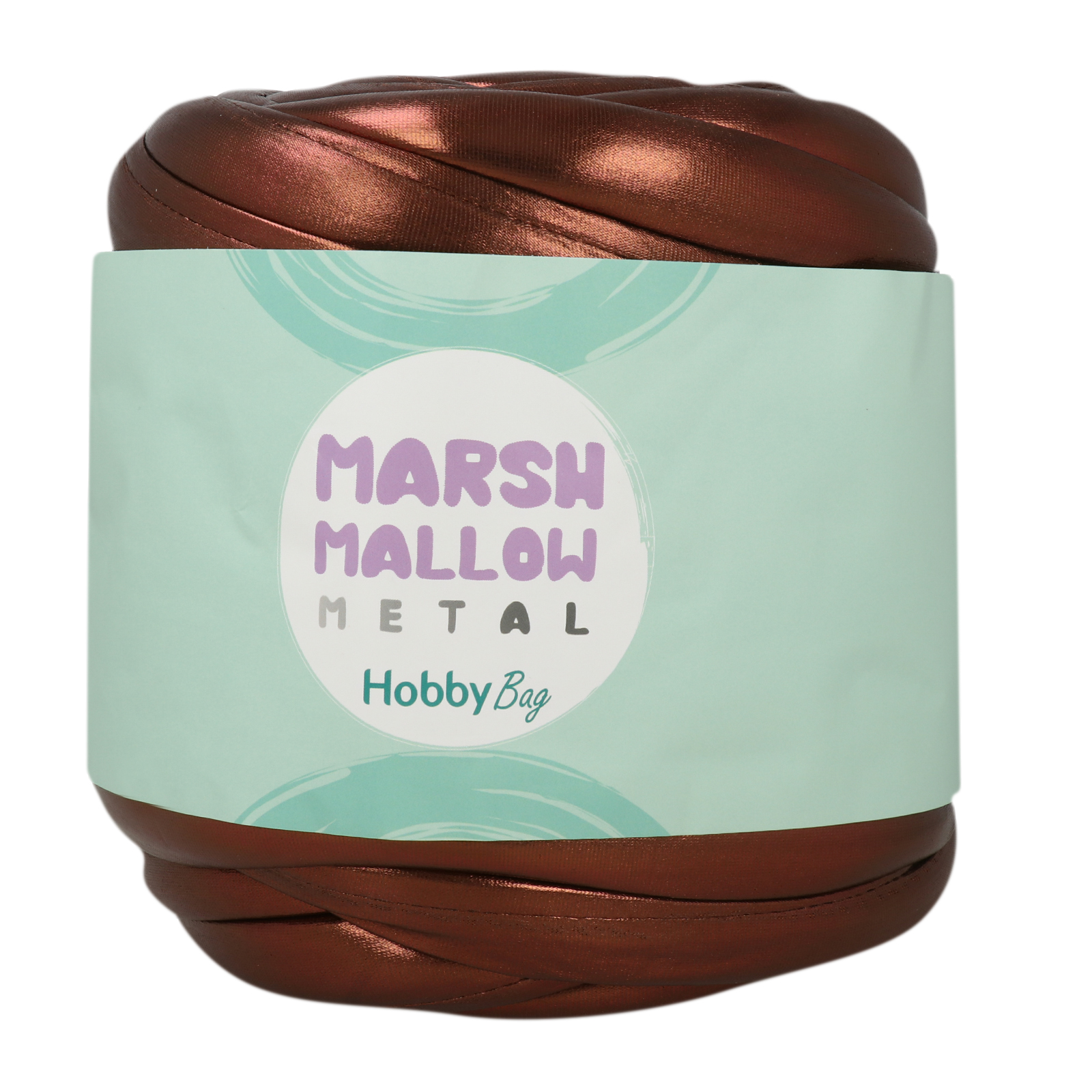 hobbybag marshmallow metal - dunkle schokolade - 500gr (25mt) | 1st