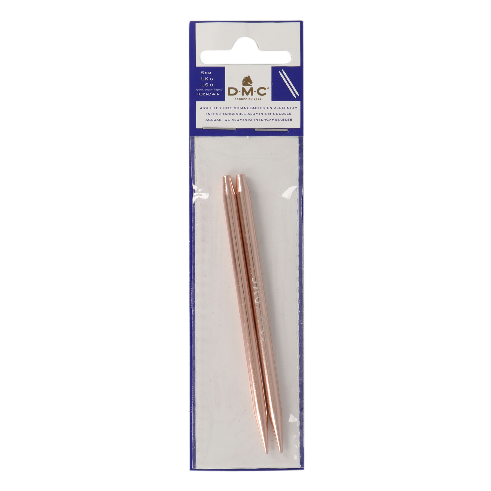 interchangeable needles dmc - rose gold 5,00mm | 1pc