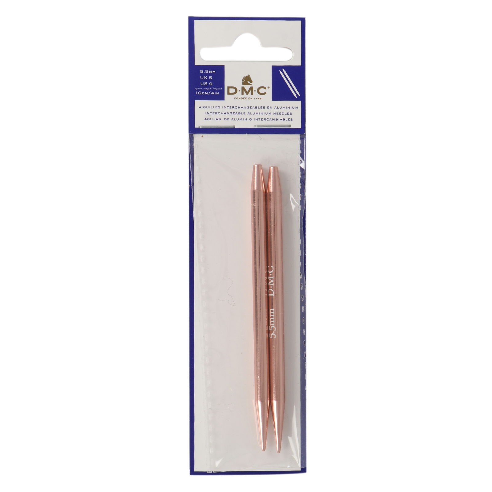 interchangeable needles dmc - rose gold 5,50mm | 1pc