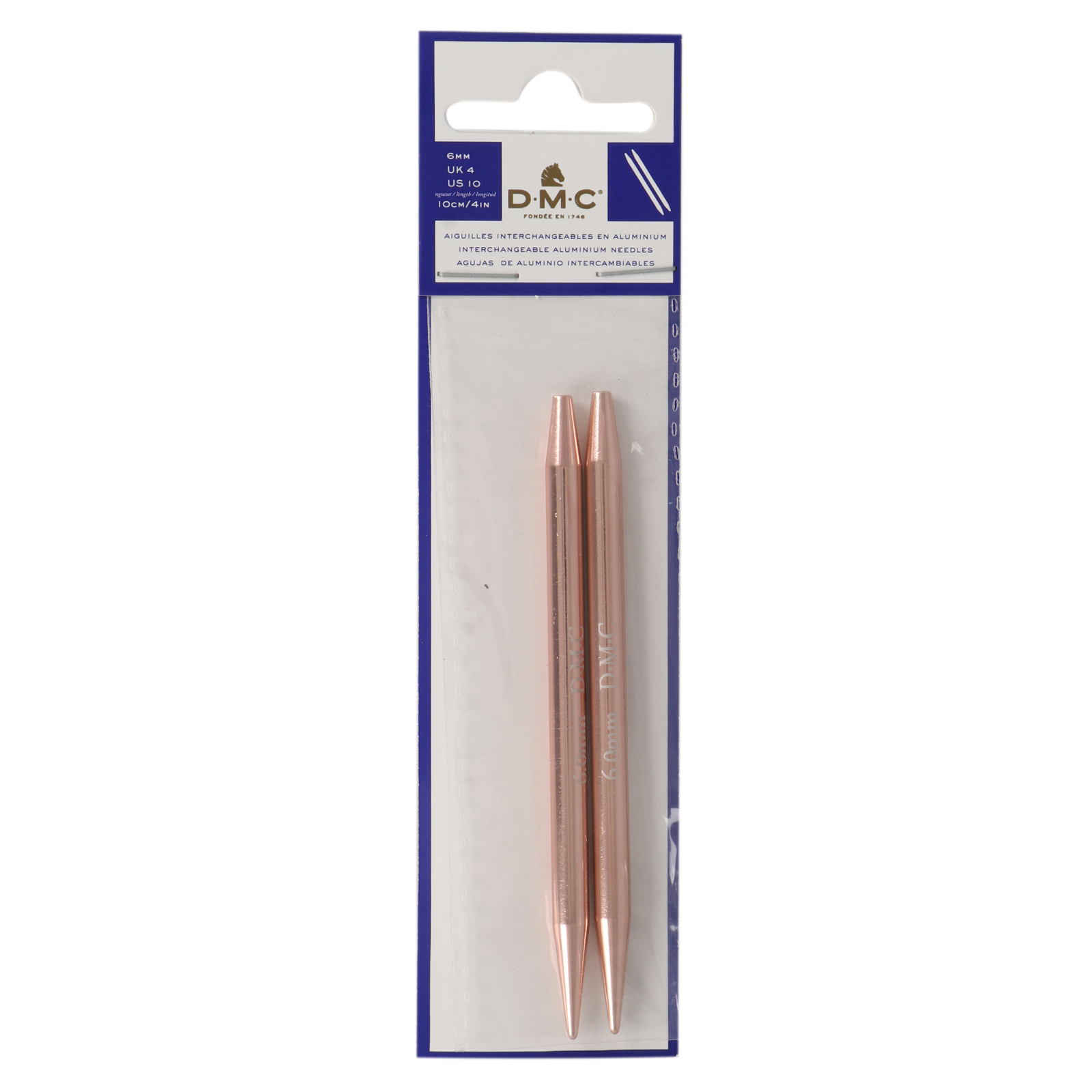 interchangeable needles dmc - rose gold 6,00mm | 1pc