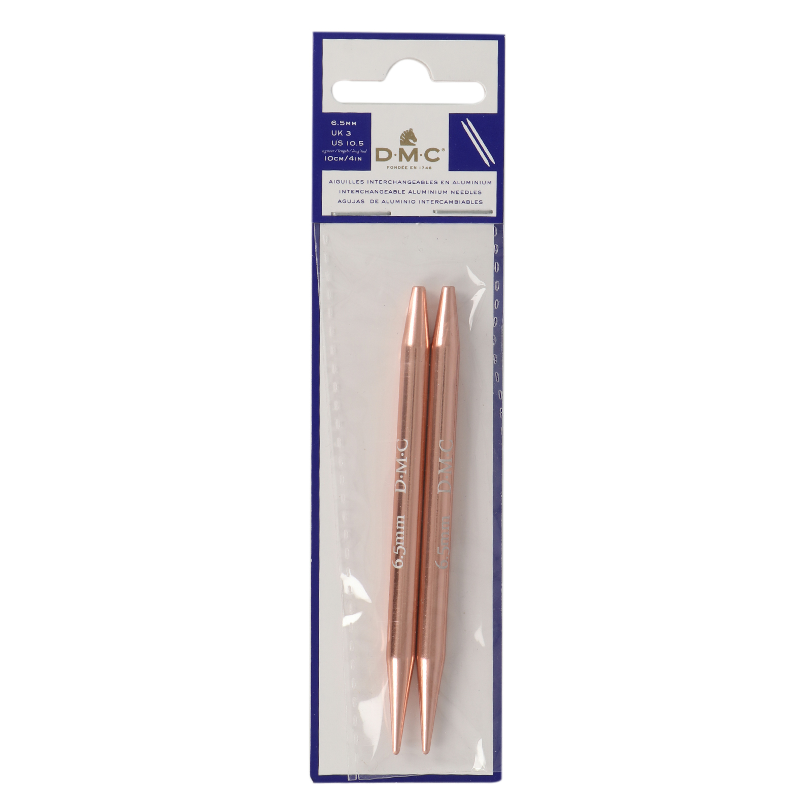 interchangeable needles dmc - rose gold 6,50mm | 1pc