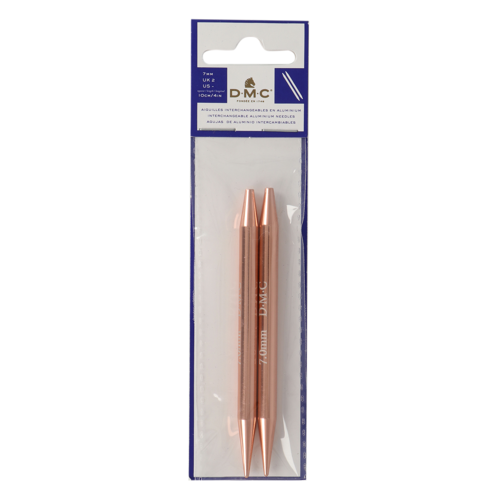 interchangeable needles dmc - rose gold 7,00mm | 1pc