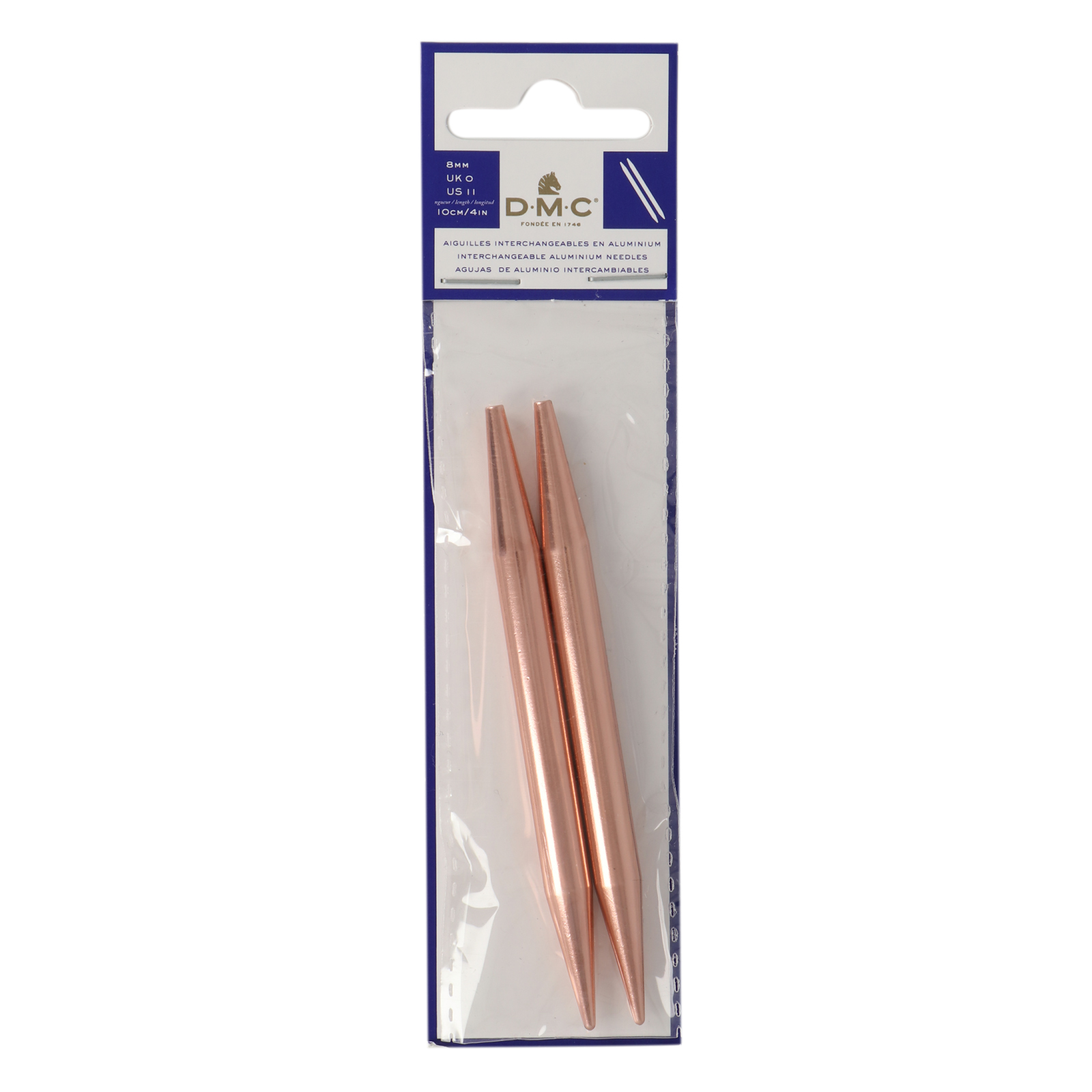 interchangeable needles dmc - rose gold 8,00mm | 1pc