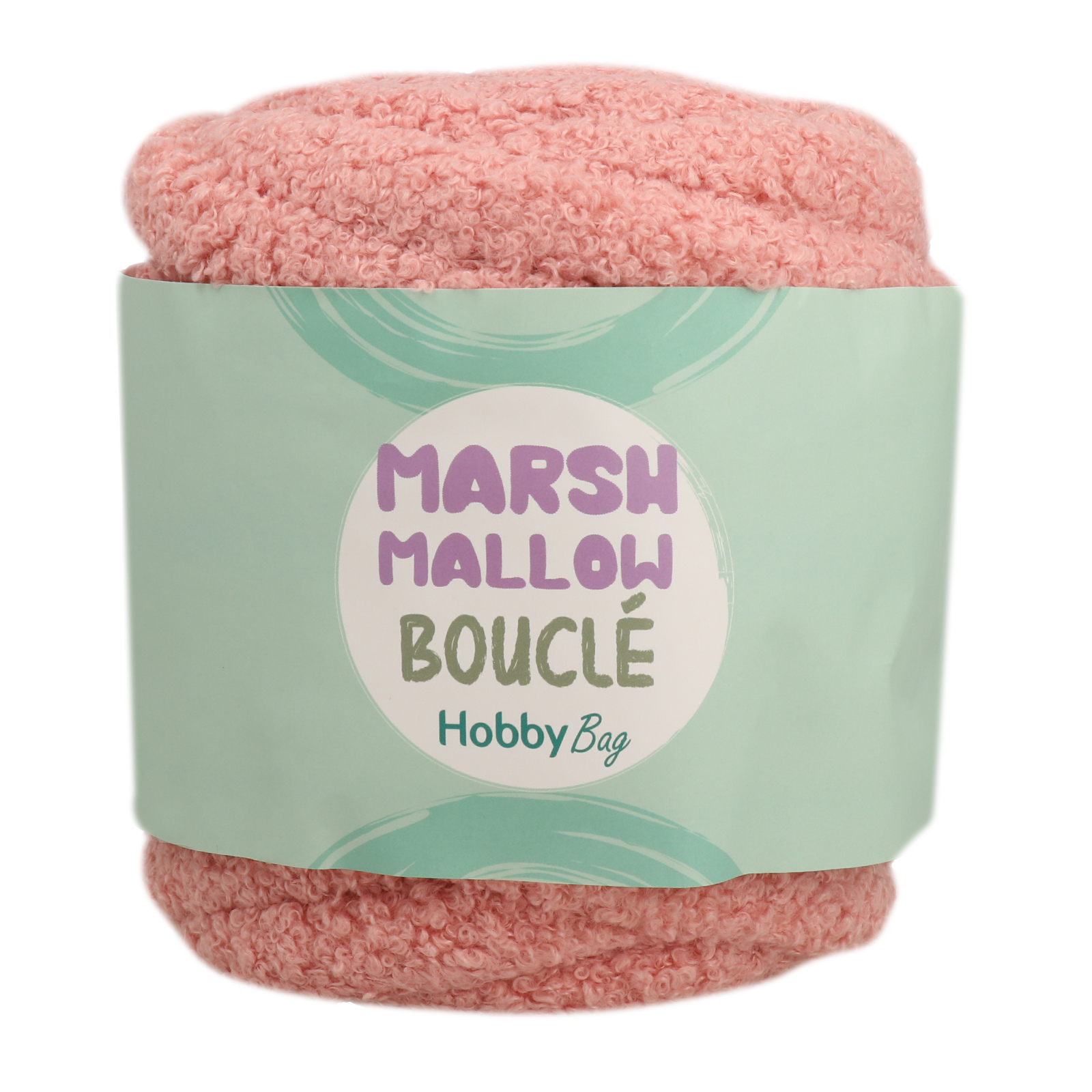 hobbybag marshmallow bouclé - pink - 500gr (22mt) | 1pc