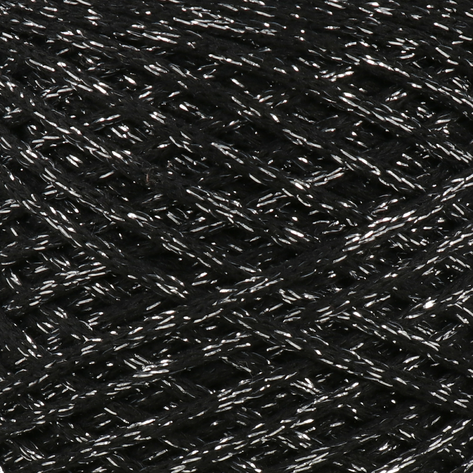 nova vita 4 dmc metallic black (721) recycled cotton cord - 250gr (200mt) | 1pc