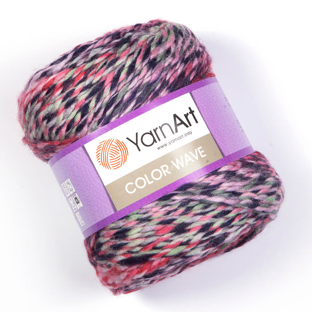 yarnart color wave - strawberry (112) - 200gr (160mt) | 1st