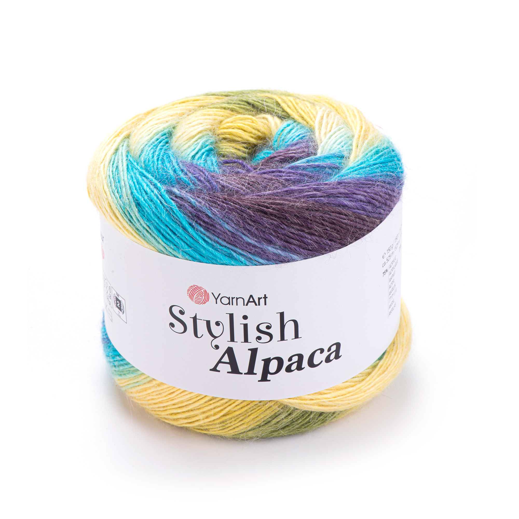 yarnart stylish alpaca - country flowers (7714) - 150gr (525mt) | 1st