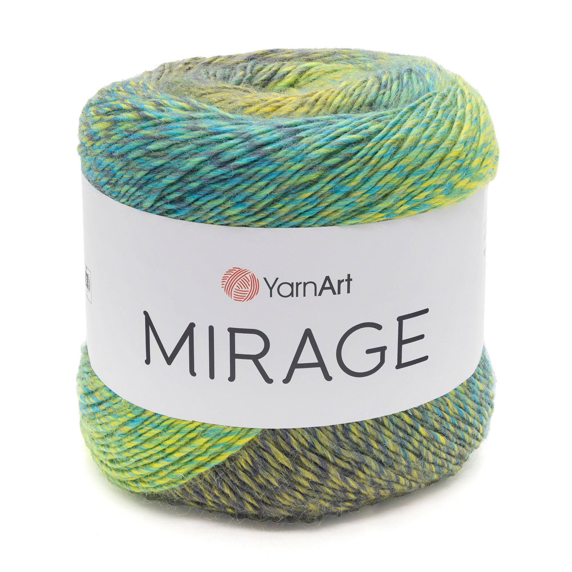 YarnArt Mirage - Lime (5308) Multicolour - Acrylic and Wool Yarn - Ball of 150gr (500mt)