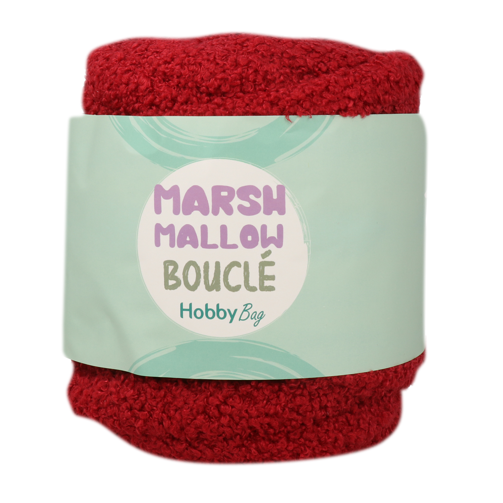 hobbybag marshmallow bouclé - rot - 500gr (22mt) | 1st