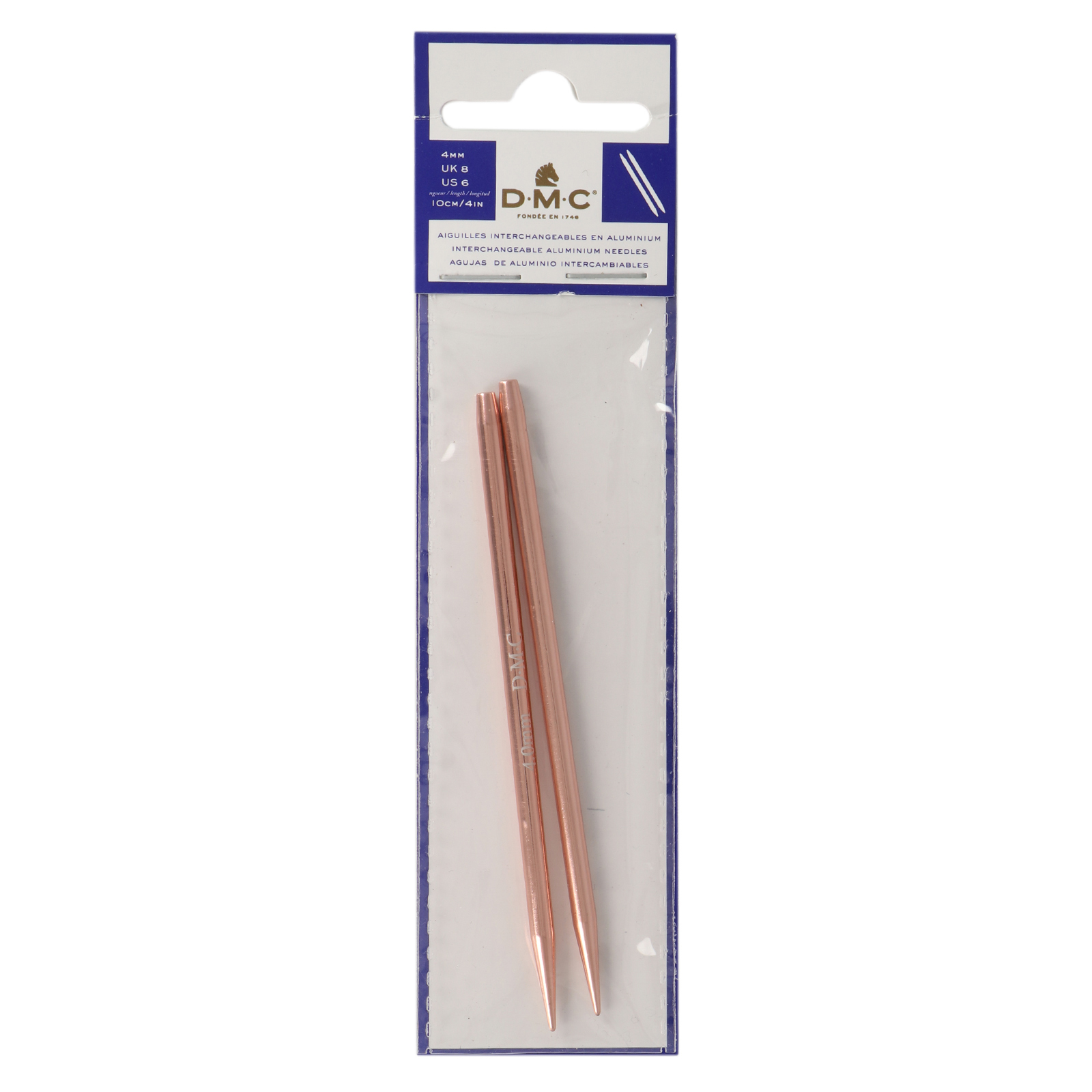 interchangeable needles dmc - rose gold 4,00mm | 1pc